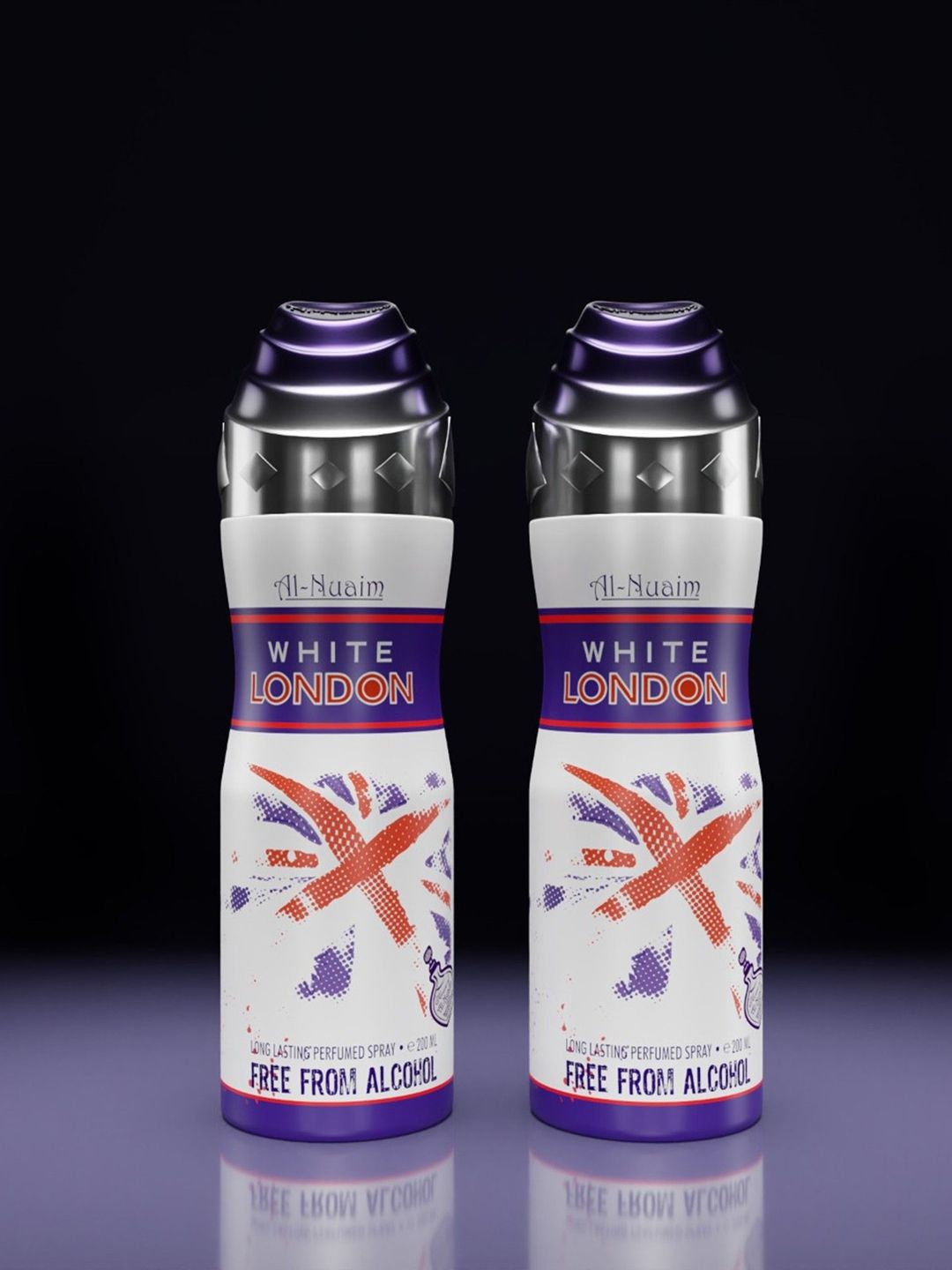 Al-Nuaim Set Of 4 White London Alcohol Free Deodorant - 200 ml Each-picture-33