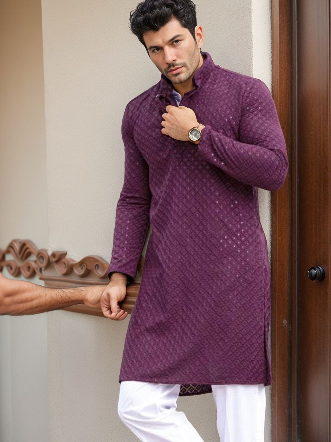 Moda Rapido Men Blended Straight Kurtas-picture-26