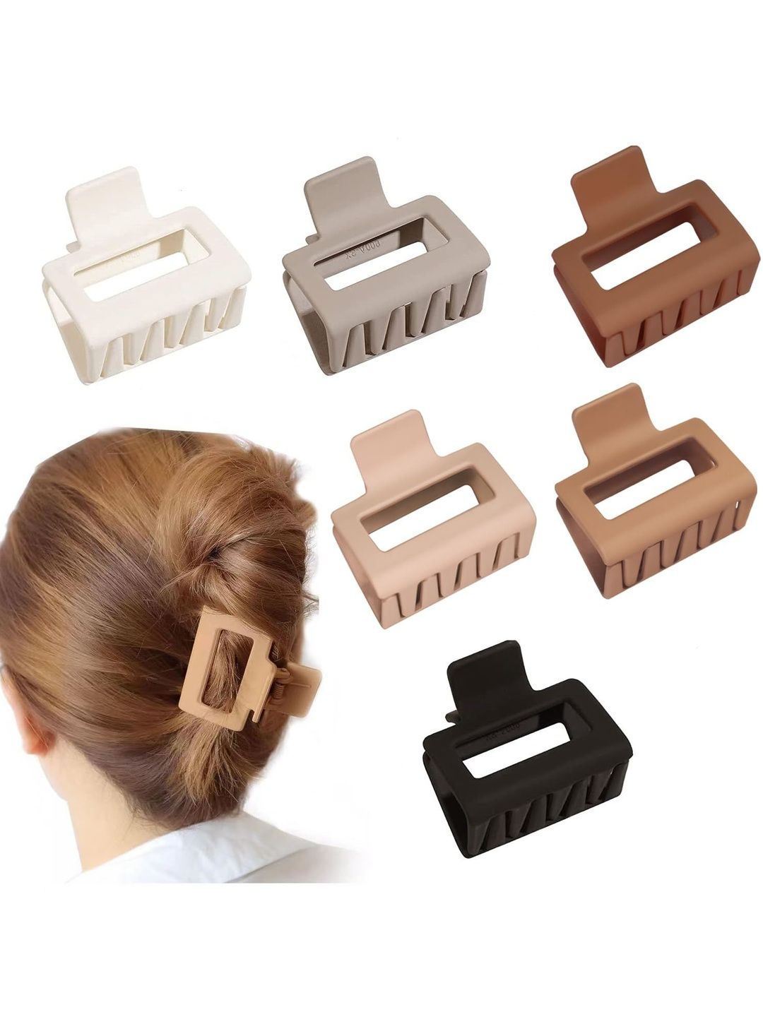 DIVASTRI Women Set of 3 Plastic Claw Clip-picture-37