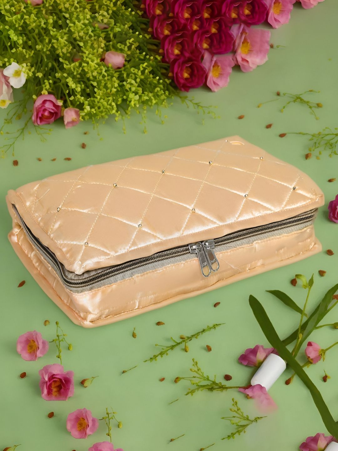 Aura Gold-Toned Set of 1 Regular Jewellery Organiser Organisers-picture-14