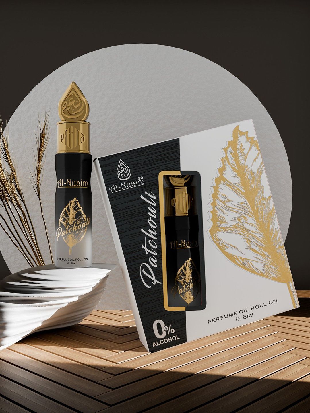 Al-Nuaim Set Of 2 Patchouli Long Lasting Attar Roll On - 6 ml Each-image-36