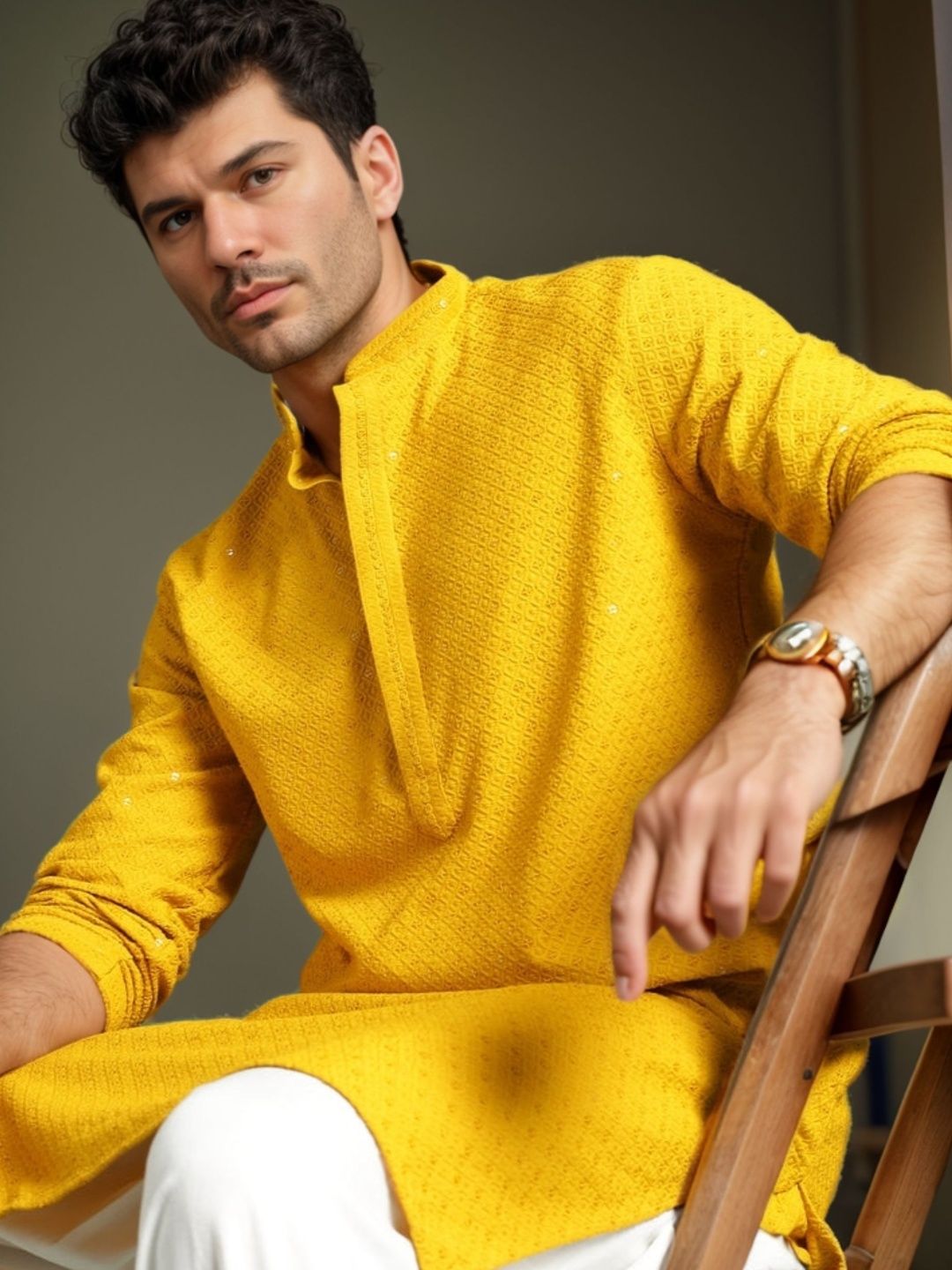 Moda Rapido Men Blended Straight Kurtas-picture-23