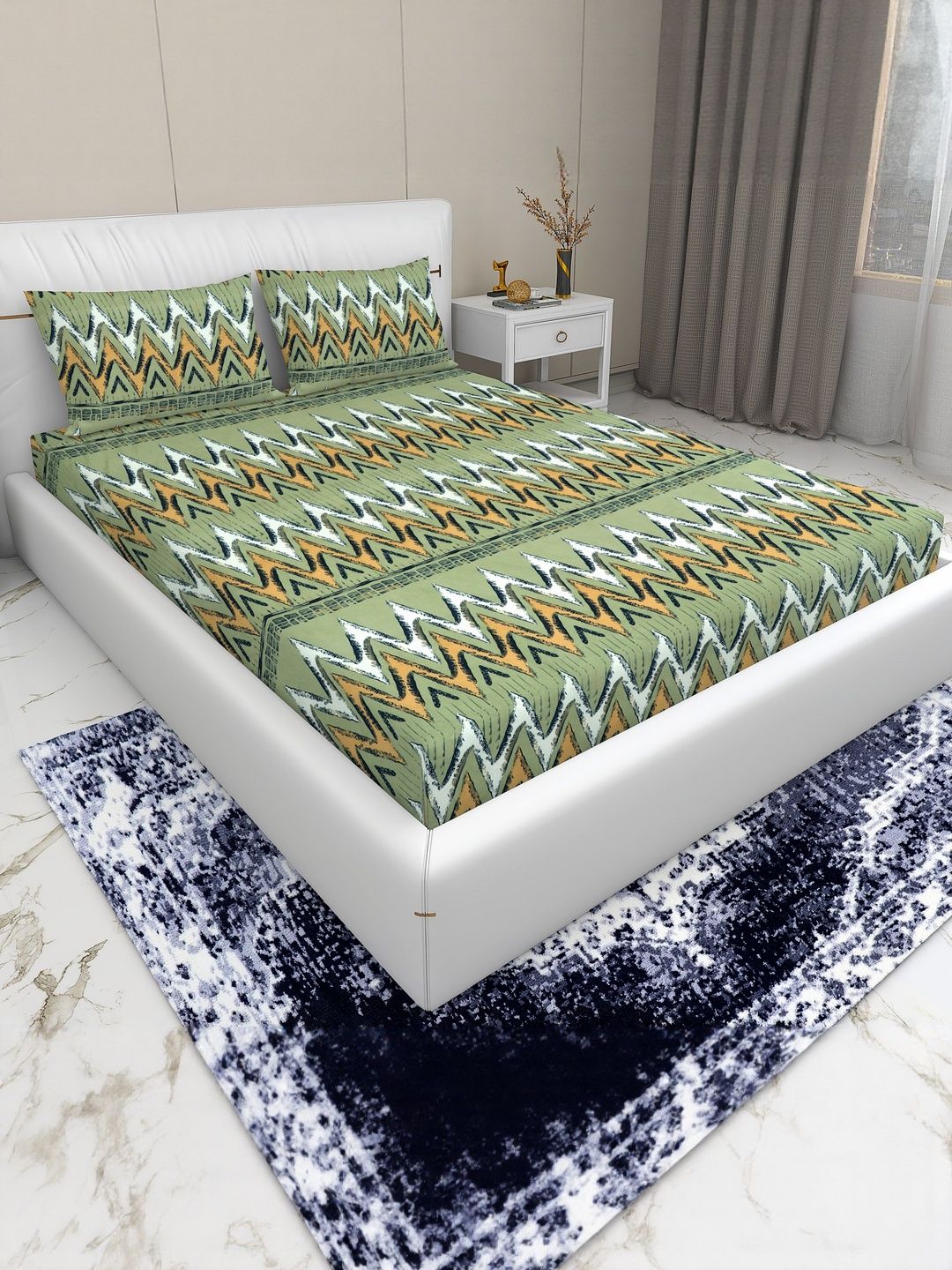 DREAM LIVING 144 TC Microfiber Queen Bedsheets-image-30