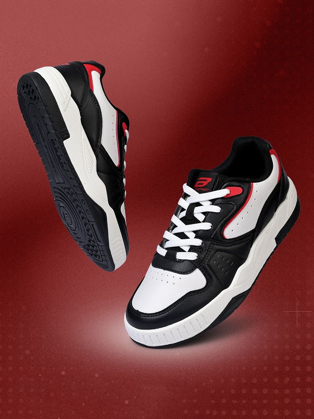 bond street by red tape Bond Street Men Colourblocked PU Sneakers-picture-34