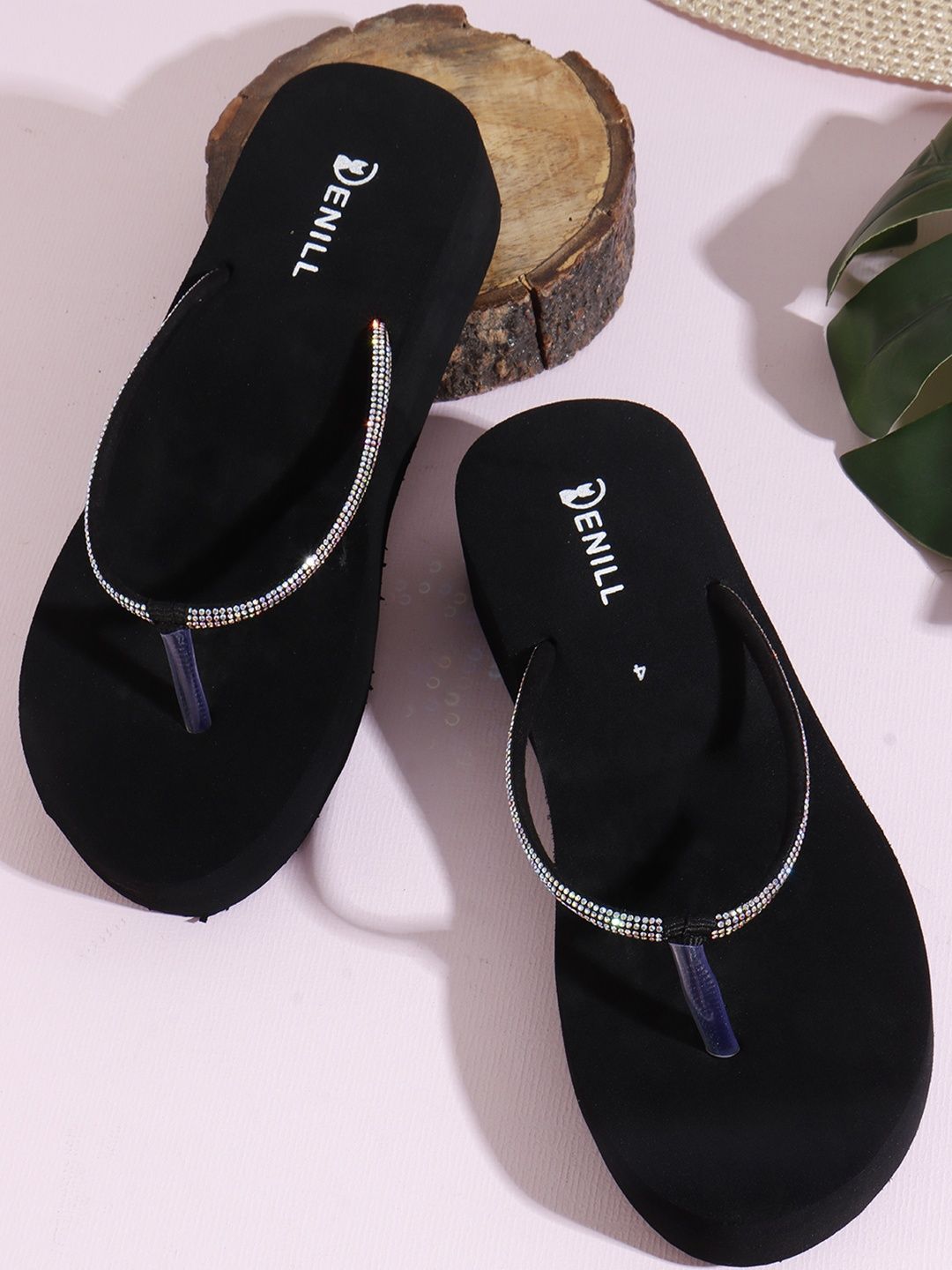 Denill Women Embellished T-Strap Flats-image-40