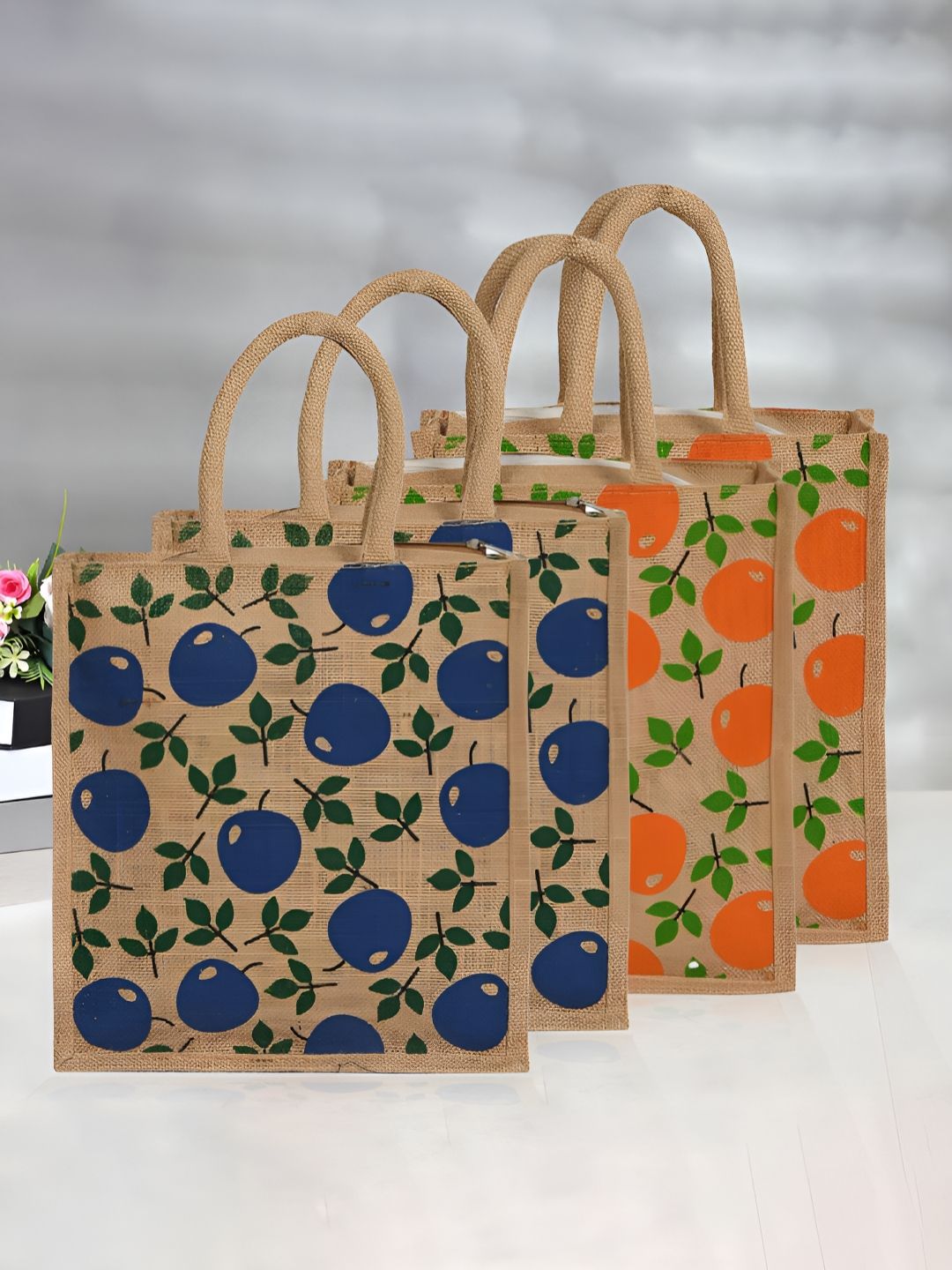 Aura Floral Printed Oversized Shopper Tote Bag-picture-48