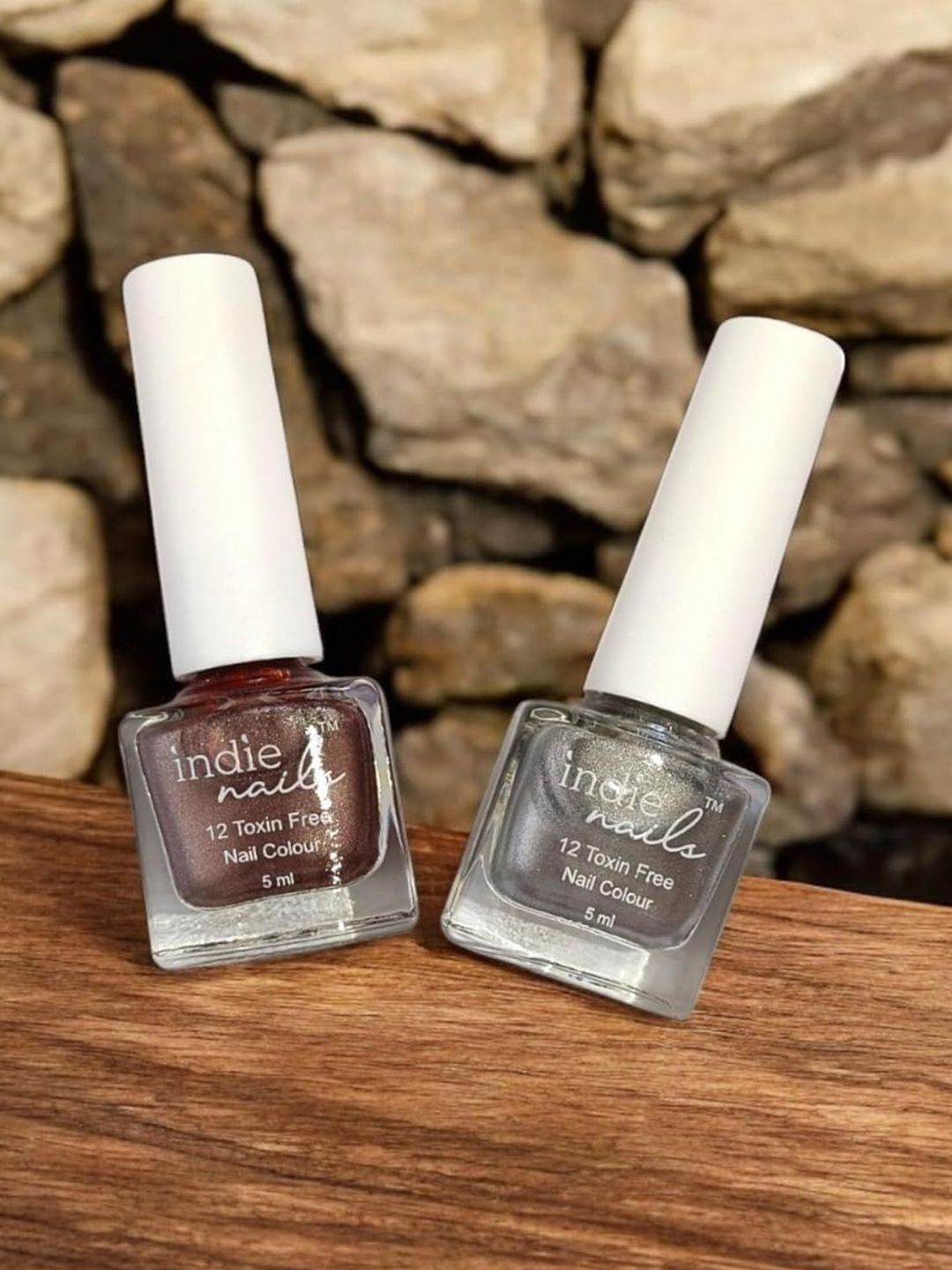 Indie Nails Set Of 2 Long Lasting With Quick Dry & Cruelty Free Nail Polish - 5ml Each-image-5