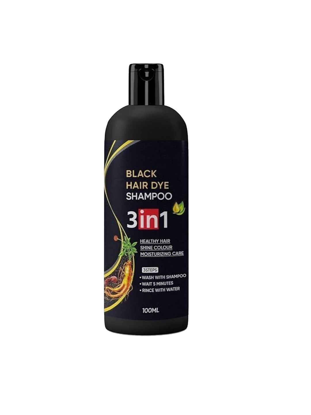 CHIWA 3 In 1 Black Hair Dye Shampoo- 100ml-picture-21