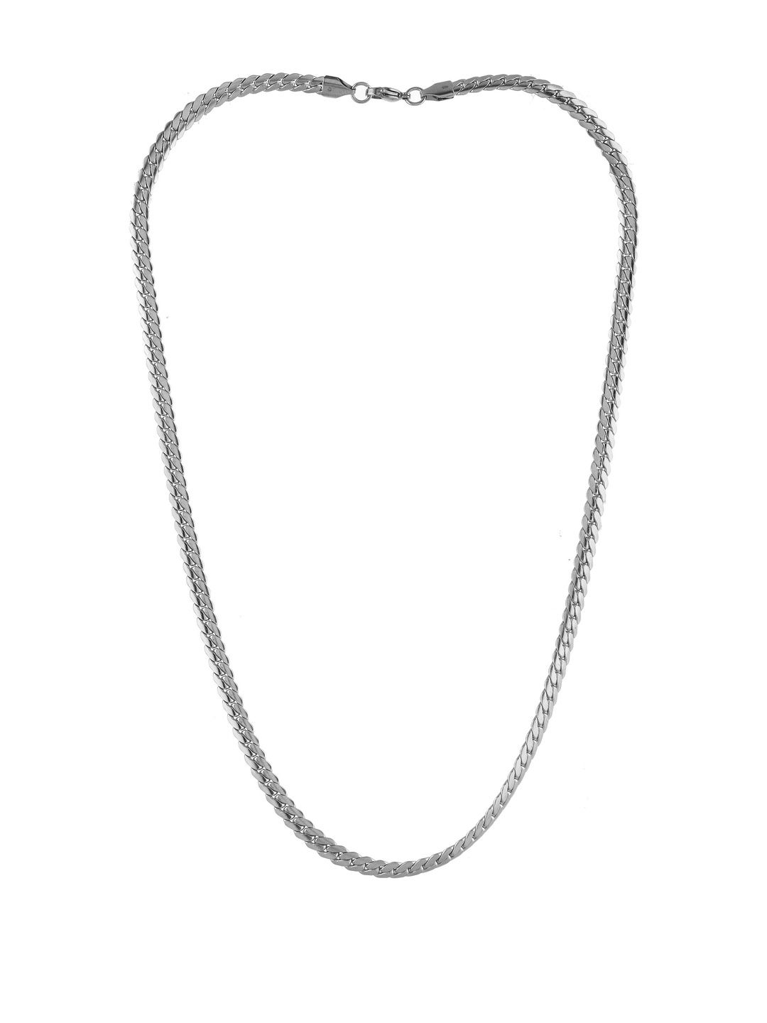 Roadster The Lifestyle Co. Men Brass Silver Plated Chain-picture-10
