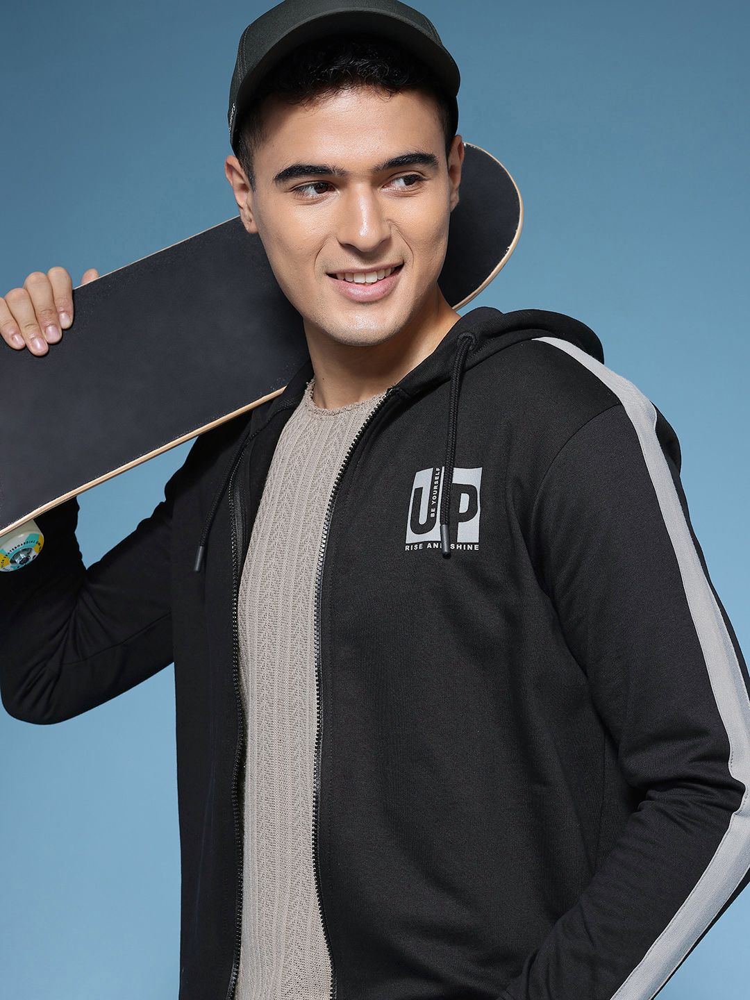 HERE&NOW Hooded Pure Cotton Sweatshirt-picture-10