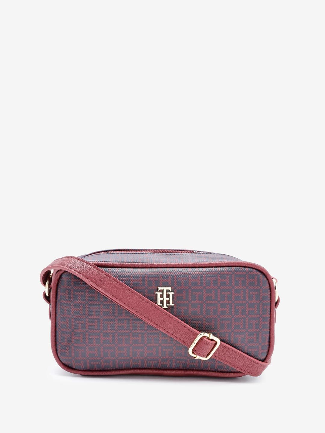 Tommy Hilfiger Brand Logo Textured Structured Sling Bag-picture-15