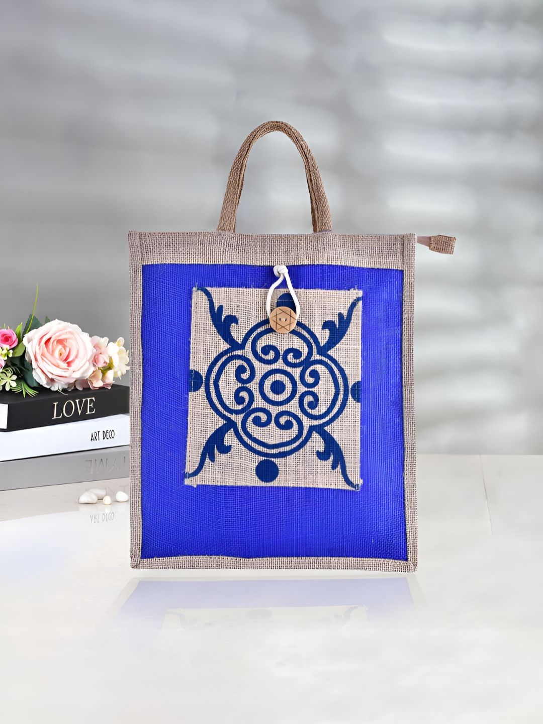 Aura Ethnic Motifs Printed Oversized Shopper Tote Bag-picture-55