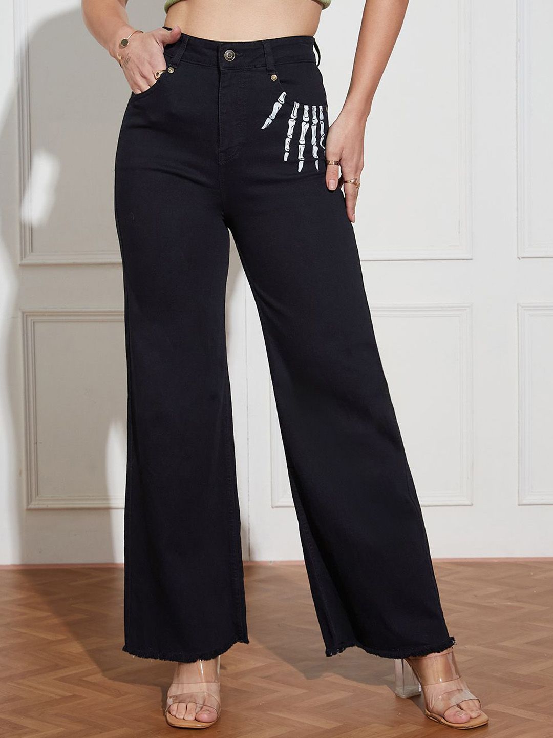Miss Chase Women Wide Leg High-Rise Stretchable Jeans-picture-37