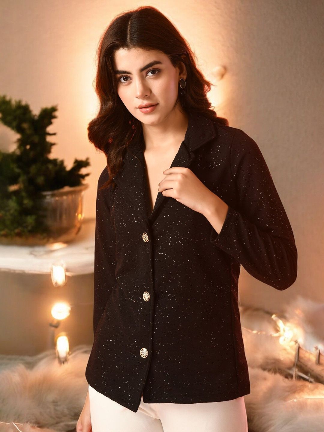 ZEUGEN V-Neck Longline Shrug-picture-57
