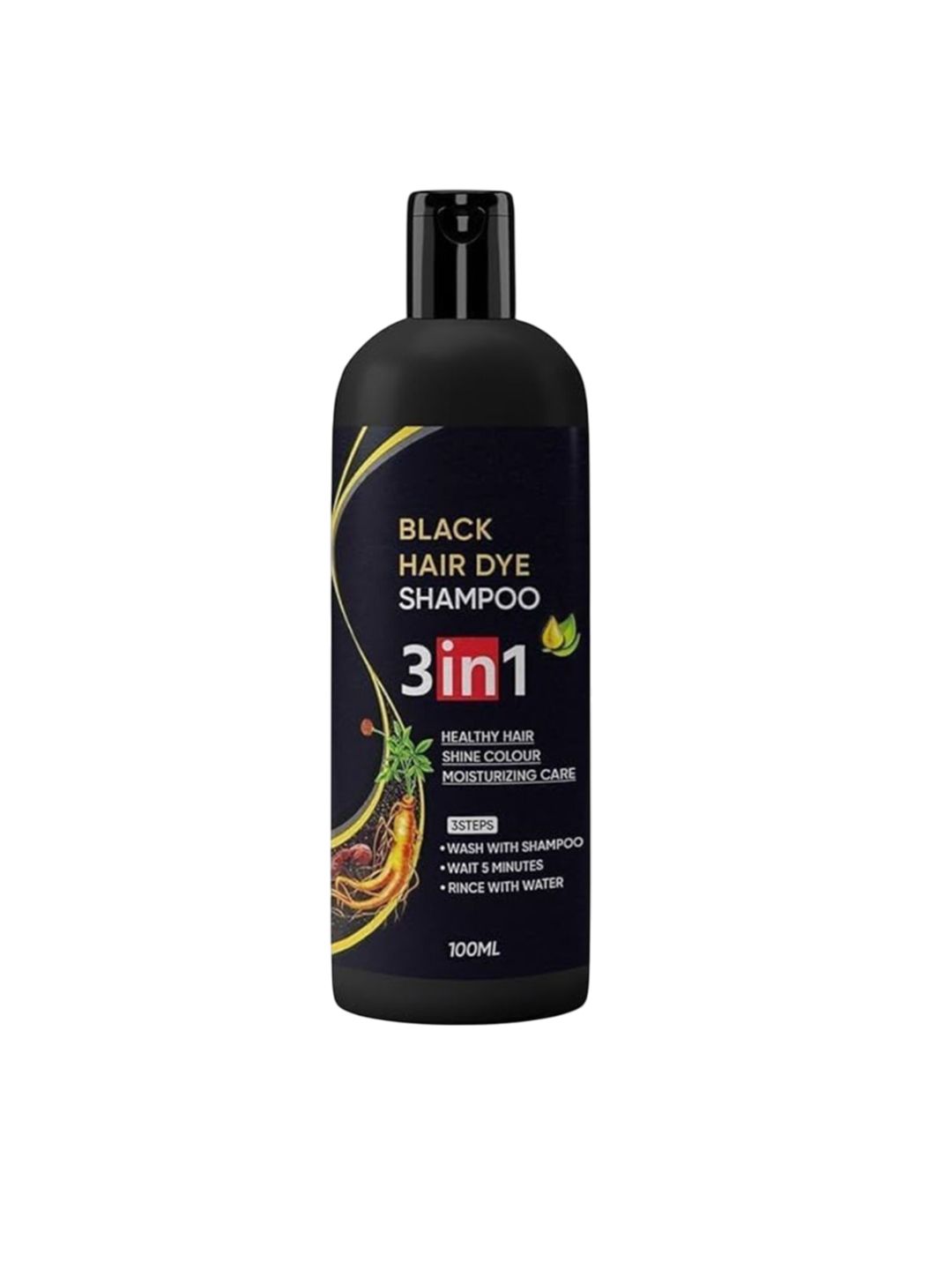 CHIWA 3 In 1 Hair Dye Shampoo - 100 ml - Black-picture-19
