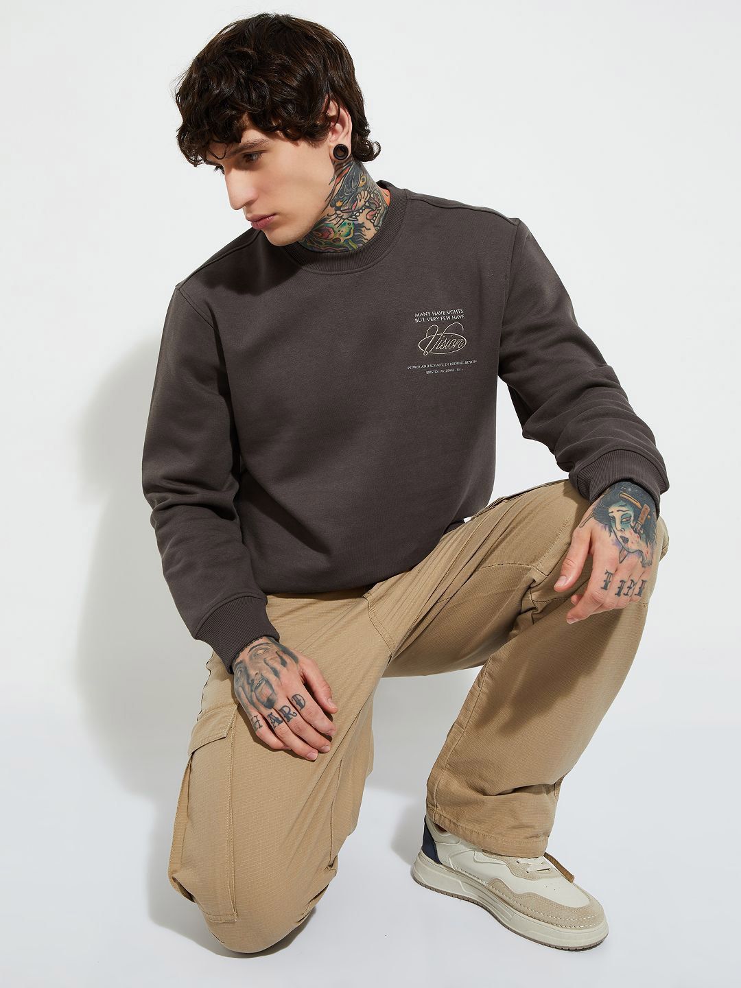 max Men Typography Printed Round Neck Pullover Sweatshirt-picture-37