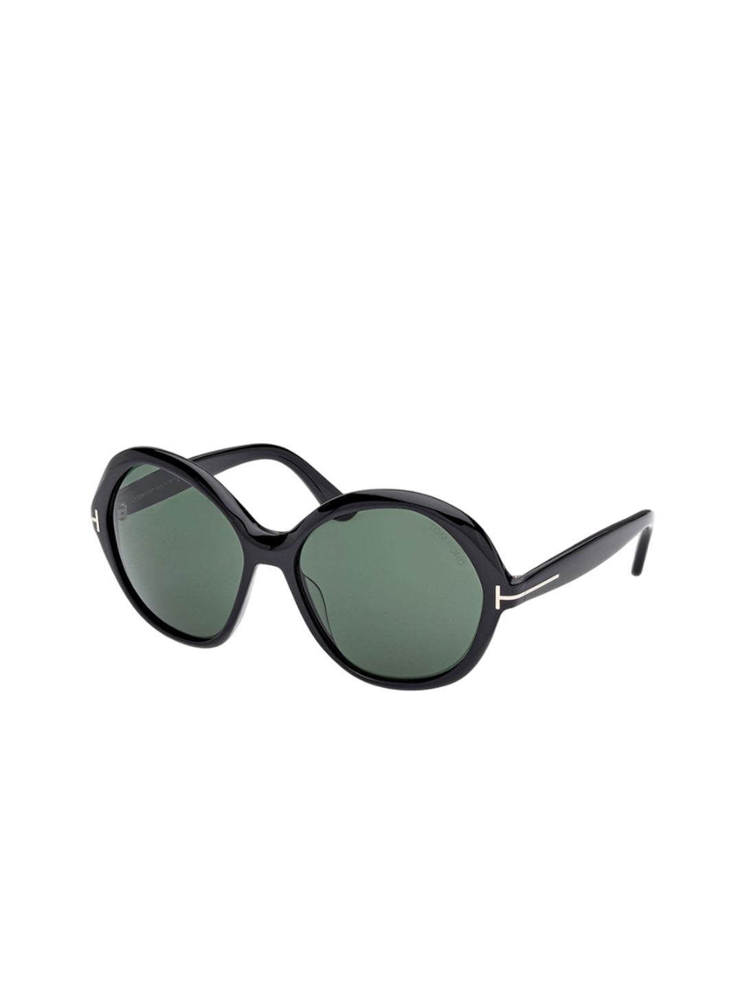 Tom Ford Women Green Lens & Black Round Sunglasses with UV Protected Lens-image-49