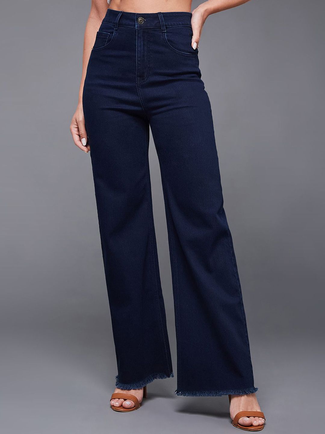 Miss Chase Women Wide Leg High-Rise Stretchable Jeans-image-48