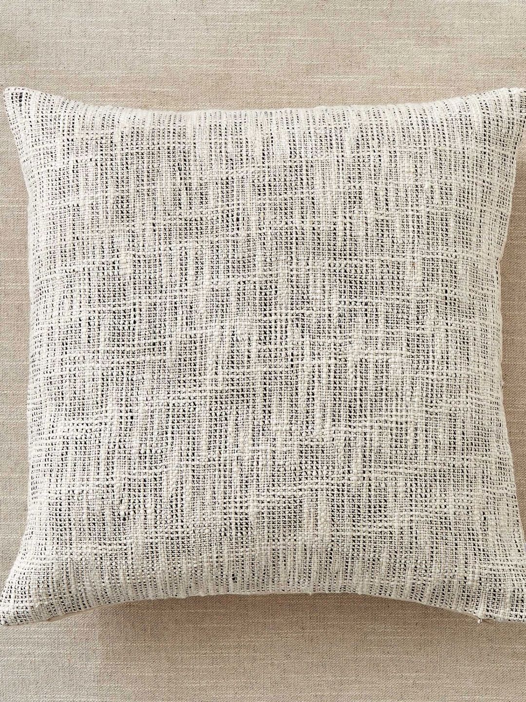 Home Centre Monochrome Beige & Grey Woven Cushion Cover-picture-29