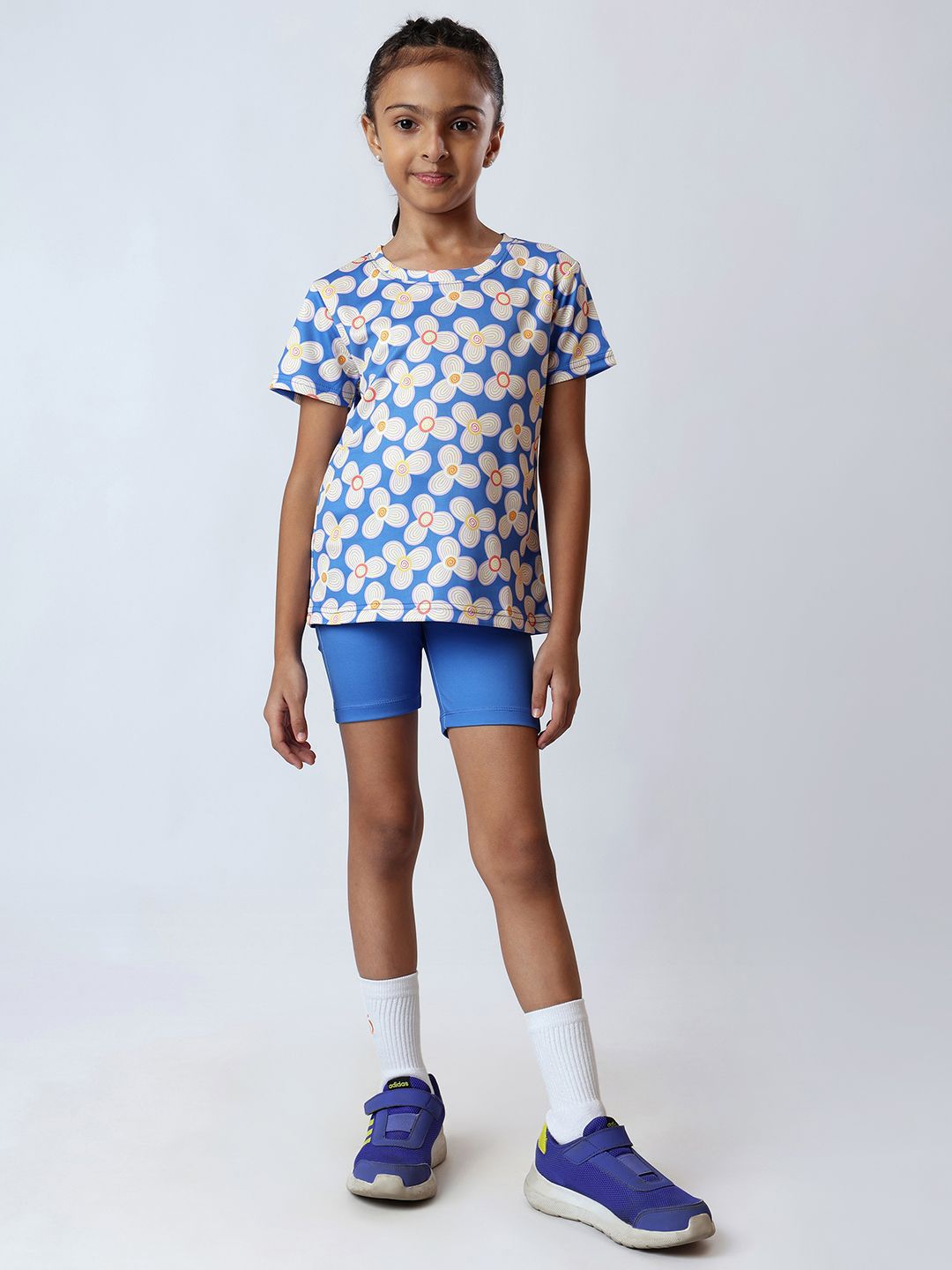 UMILDO Girls Printed Short Sleeves T-shirt With Shorts-picture-25
