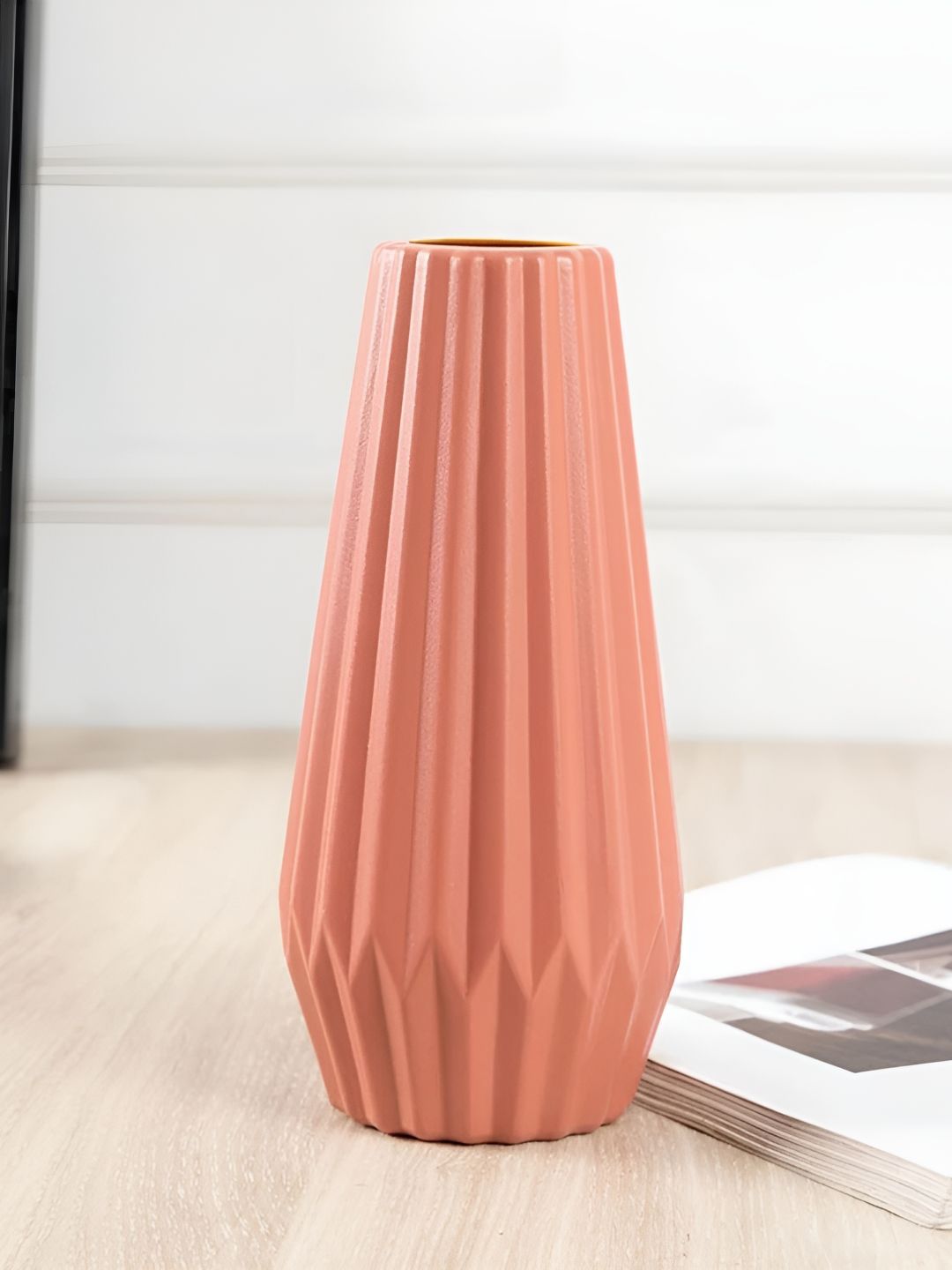 Ascension Pink Geometric Textured Flower Vases-image-33