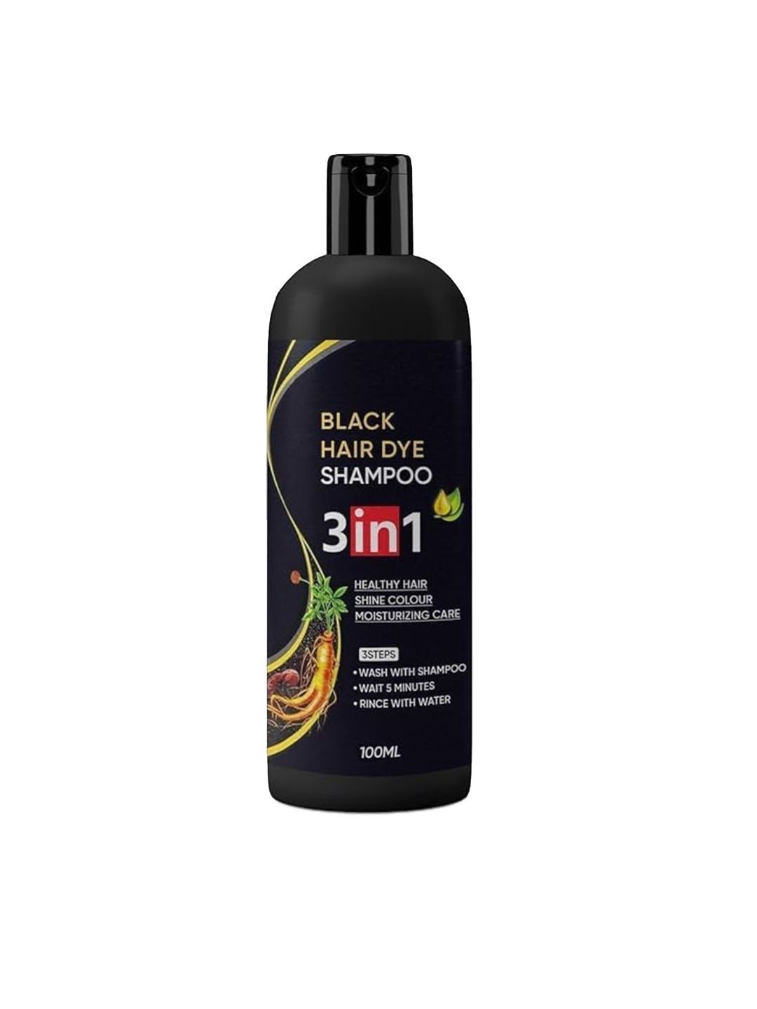 CHIWA 3 In 1 Black Hair Dye Shampoo- 100ml-picture-10