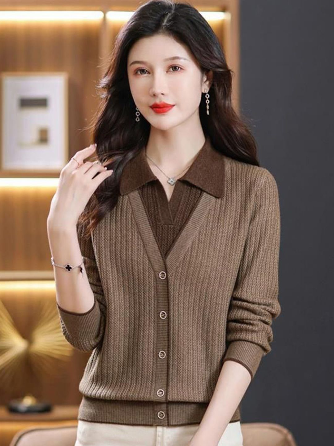 StyleCast Women V-Neck Cardigan-picture-42