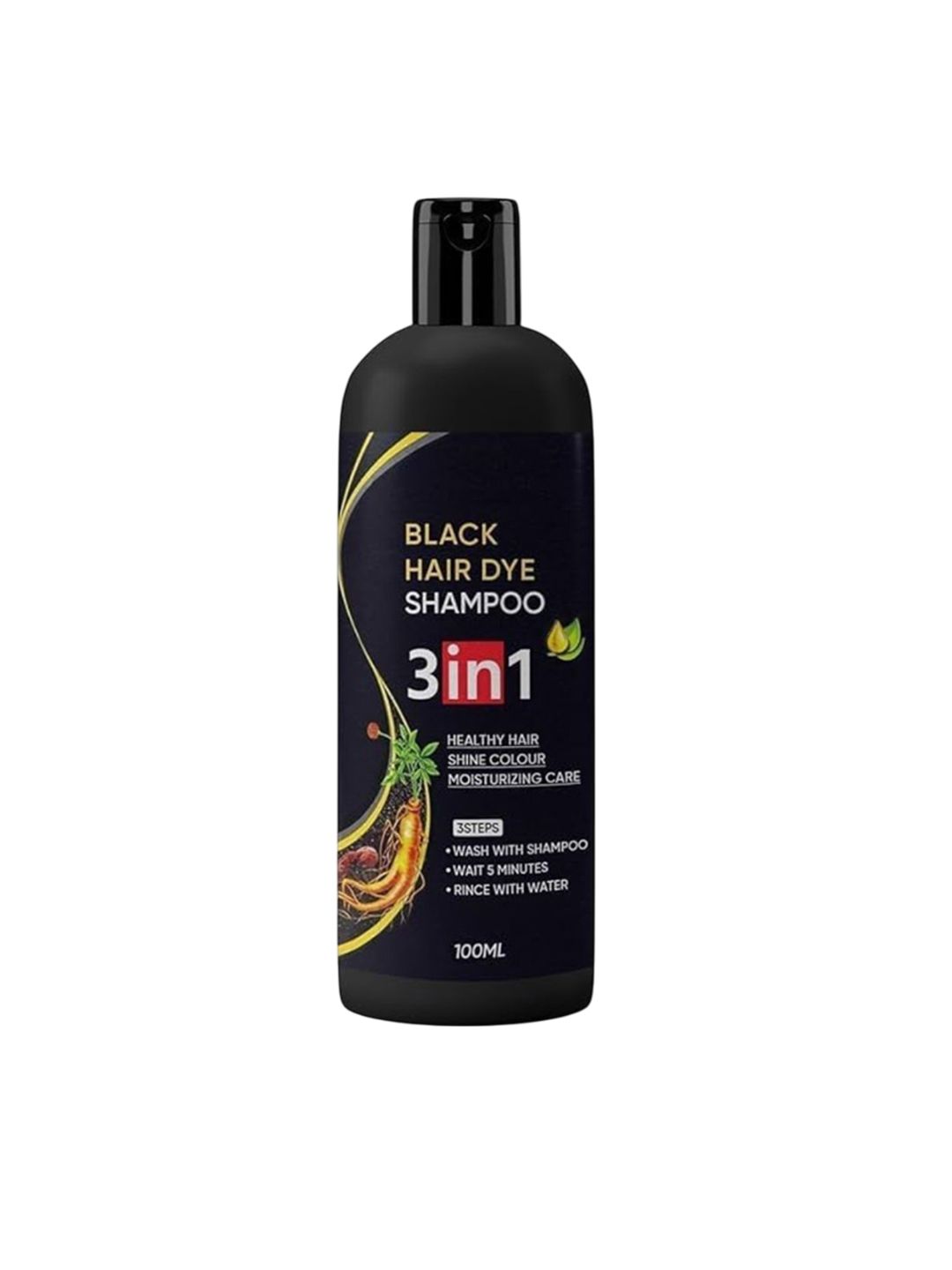CHIWA 3 In 1 Black Hair Dye Shampoo- 100ml-picture-29