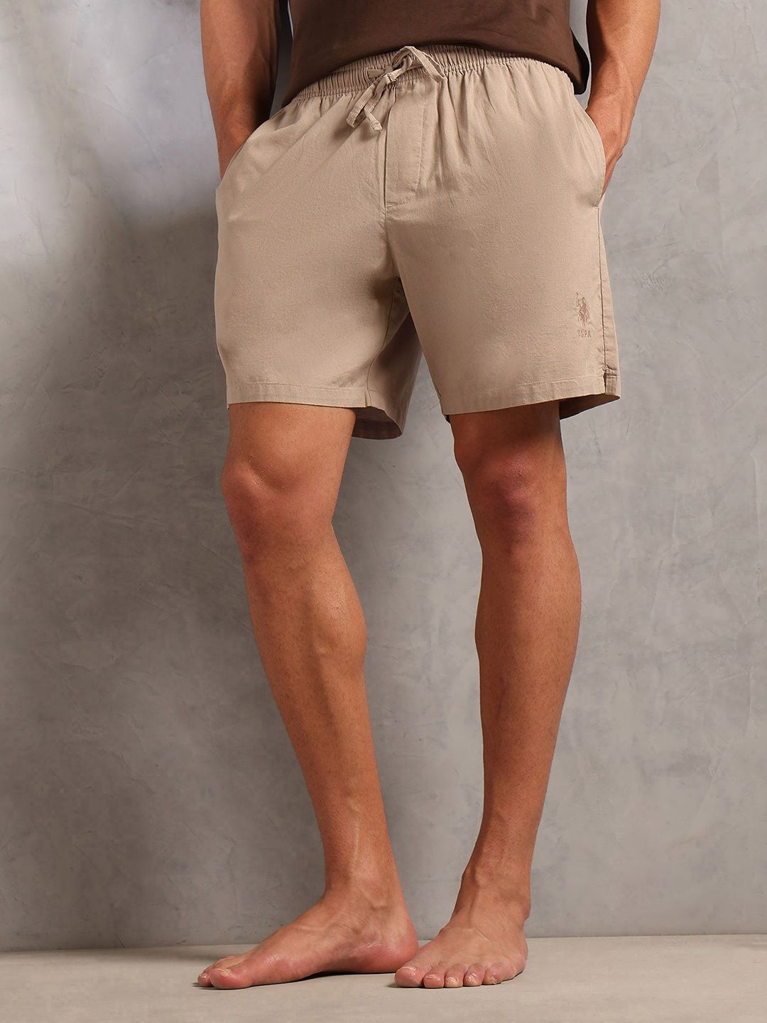 U.S. Polo Assn. Men Cotton Mid-Rise Lounge Shorts-picture-23