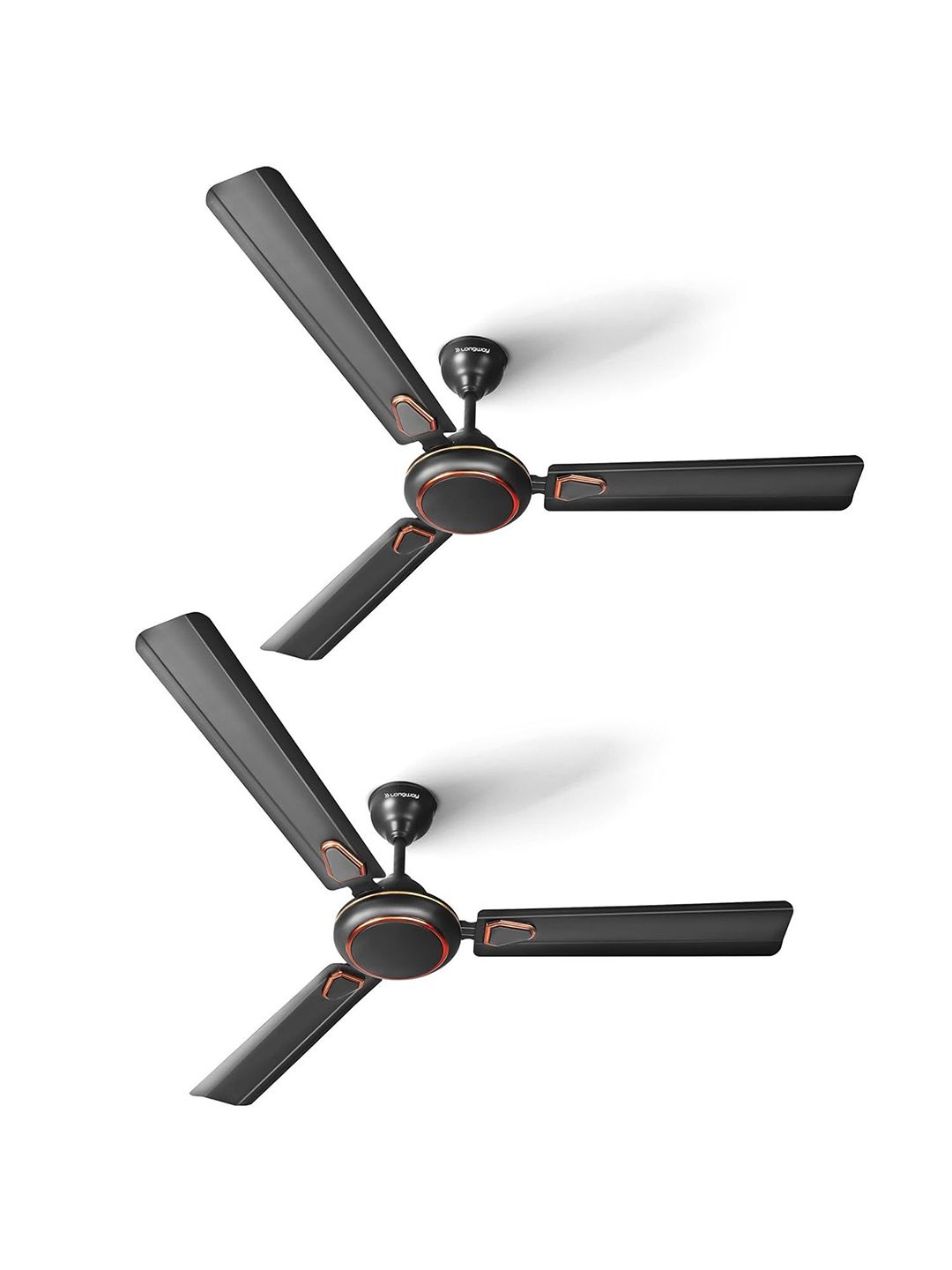 Longway Set of 2 Brown P2 1200 mm Ultra High Speed 3 Blade Ceiling Fan-image-21