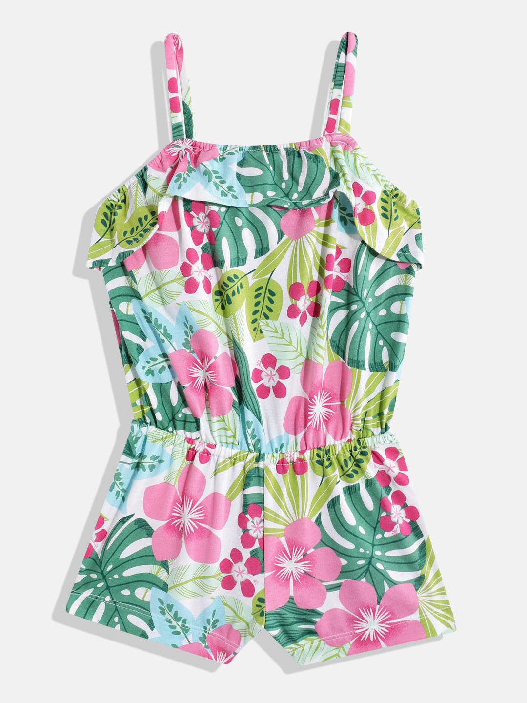 THE CHILDREN'S PLACE Girls Floral Printed with Ruffles Playsuit-picture-50