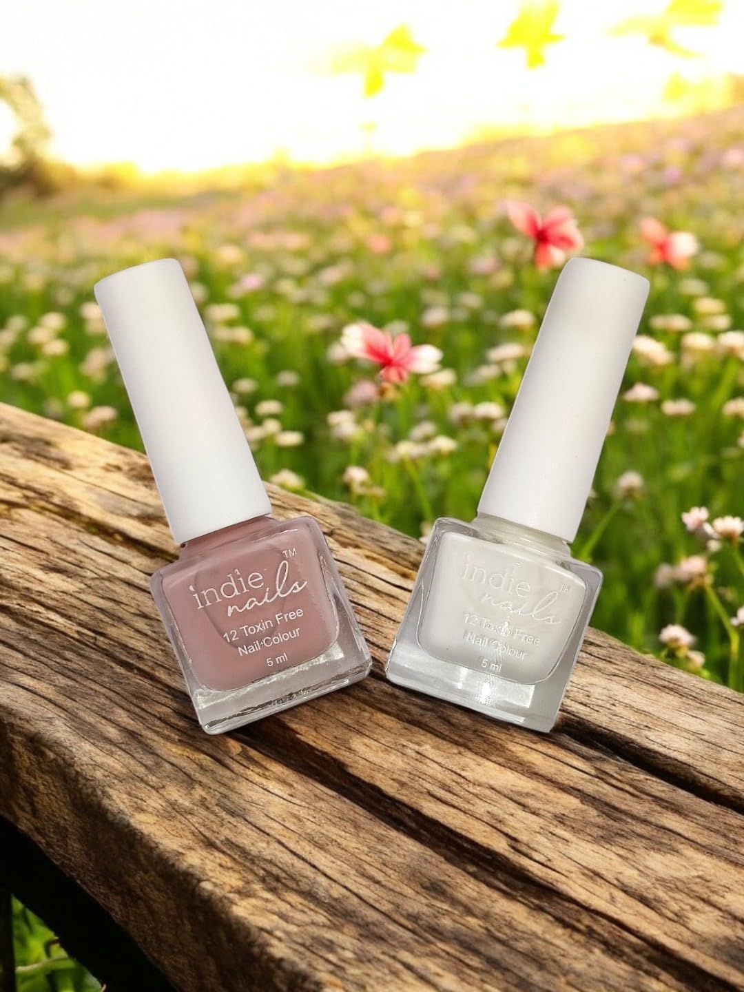 Indie Nails Women Pack of 2 Quick Dry Nail Polish Set-picture-10