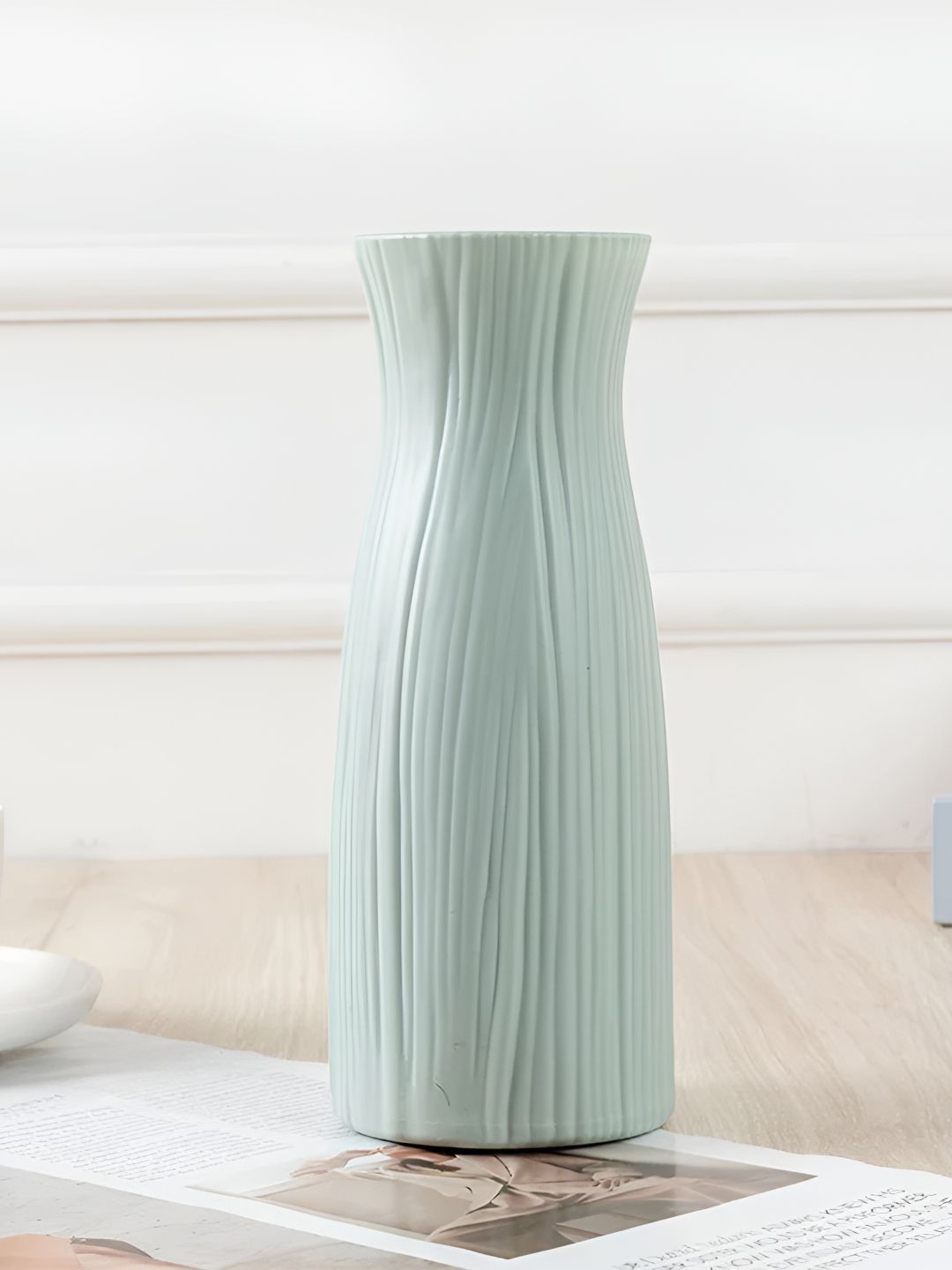 Ascension Fluorescent Green Textured Flower Vase-image-18