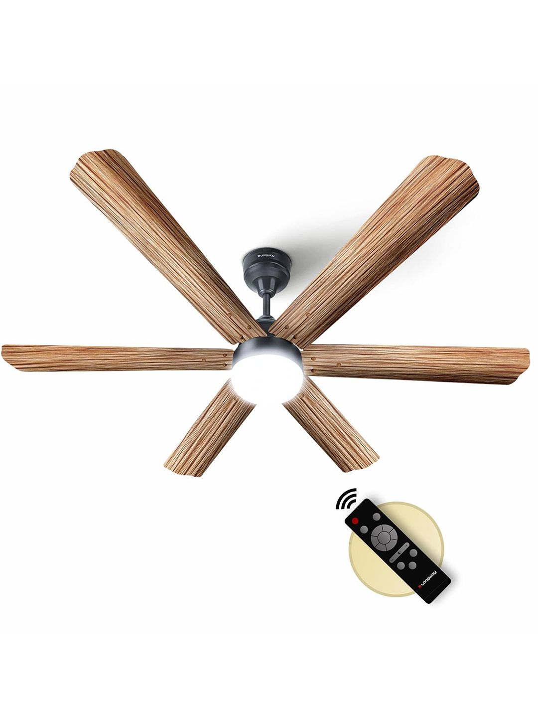 Longway LED Light 6 Blade 1200 mm Remote Control BLDC Ceiling Fan-image-30