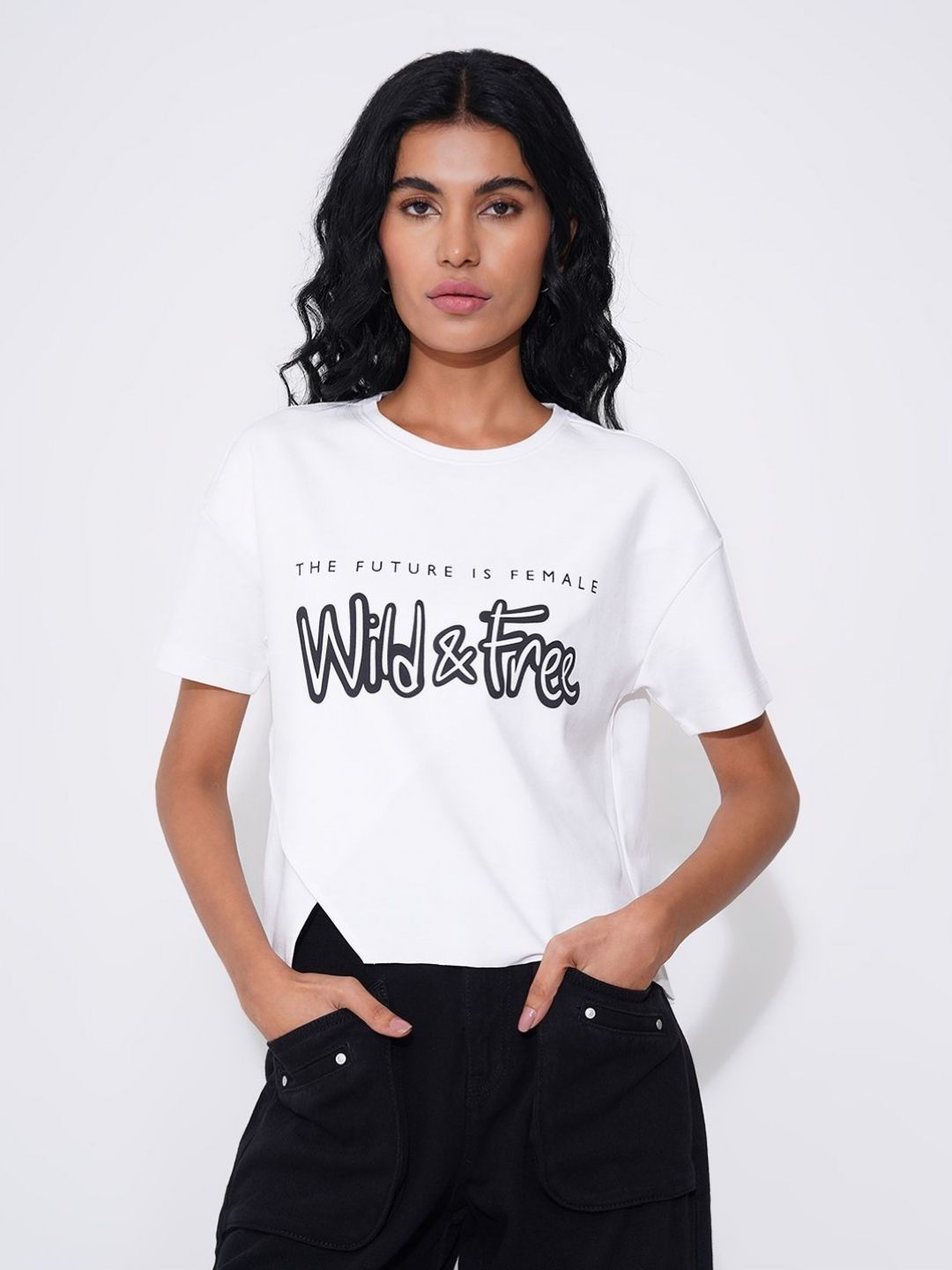 People Women Typography Printed Round Neck T-shirt-picture-27