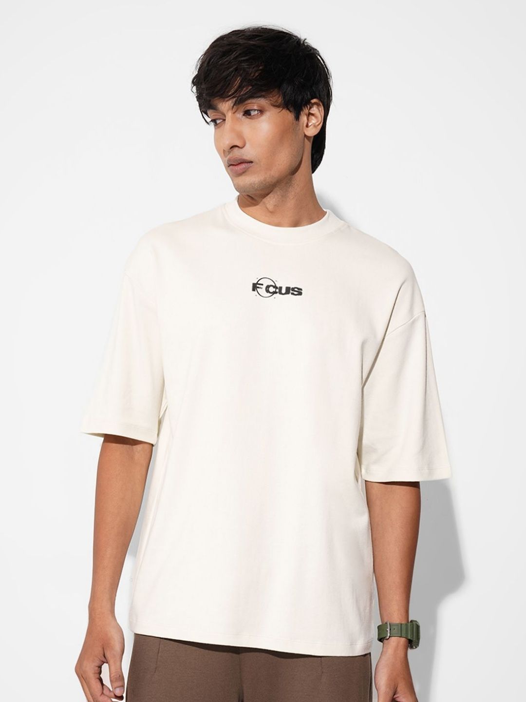 SF JEANS by Pantaloons Men Typography Printed Round Neck Pure Cotton Relaxed Fit T-shirt-picture-28