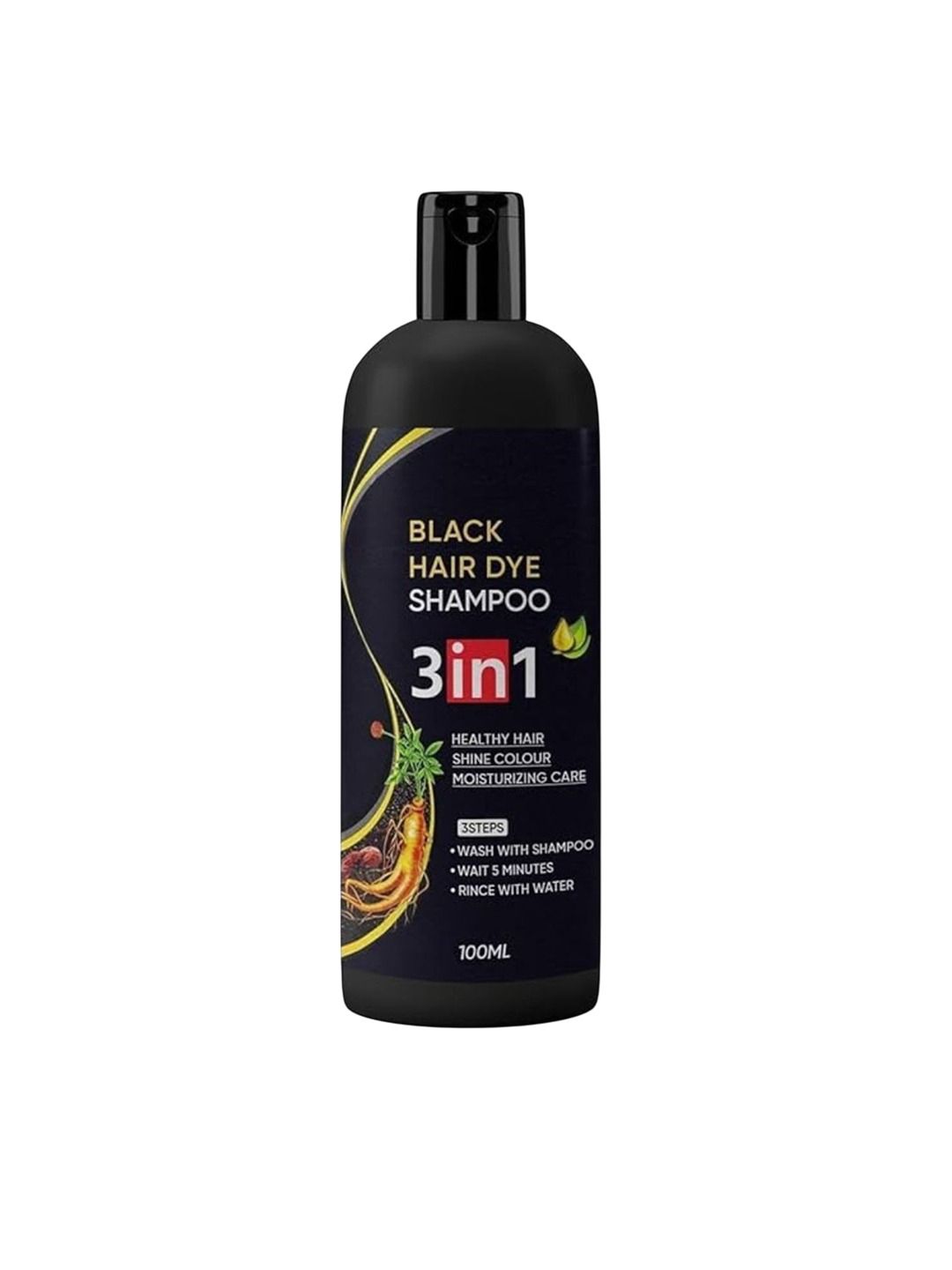 CHIWA 3 In 1 Black Hair Dye Shampoo- 100ml-picture-20