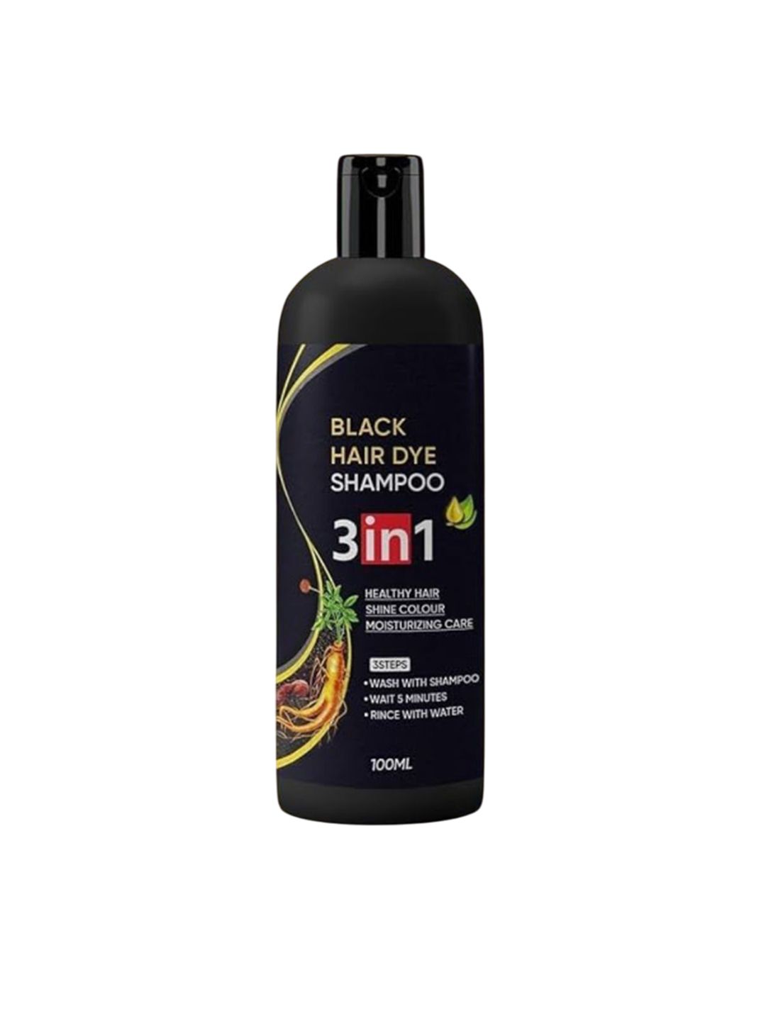 CHIWA 3 In 1 Black Hair Dye Shampoo- 100ml-picture-35