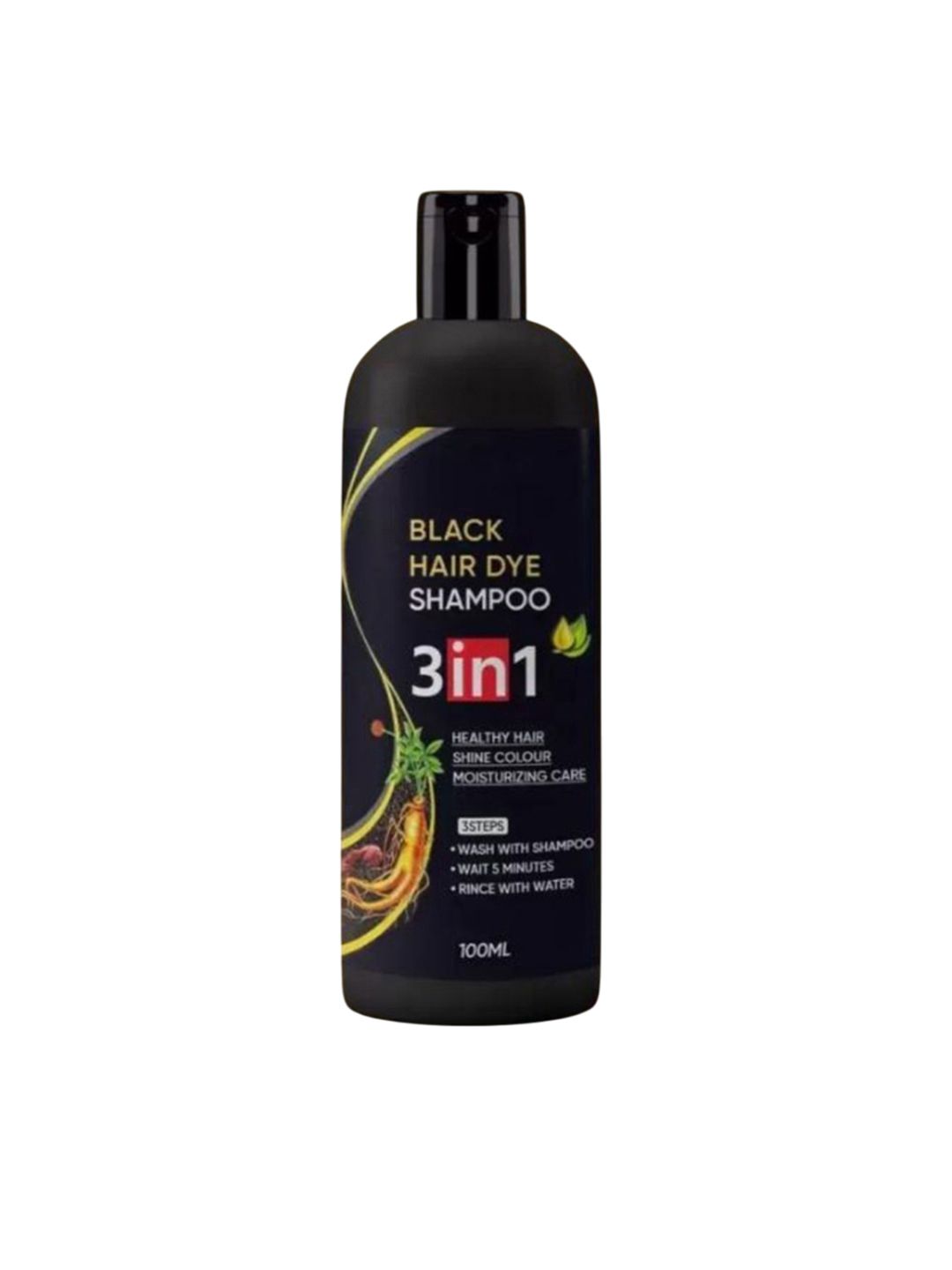 CHIWA 3 In 1 Hair Dye Shampoo - 100 ml - Black-picture-22