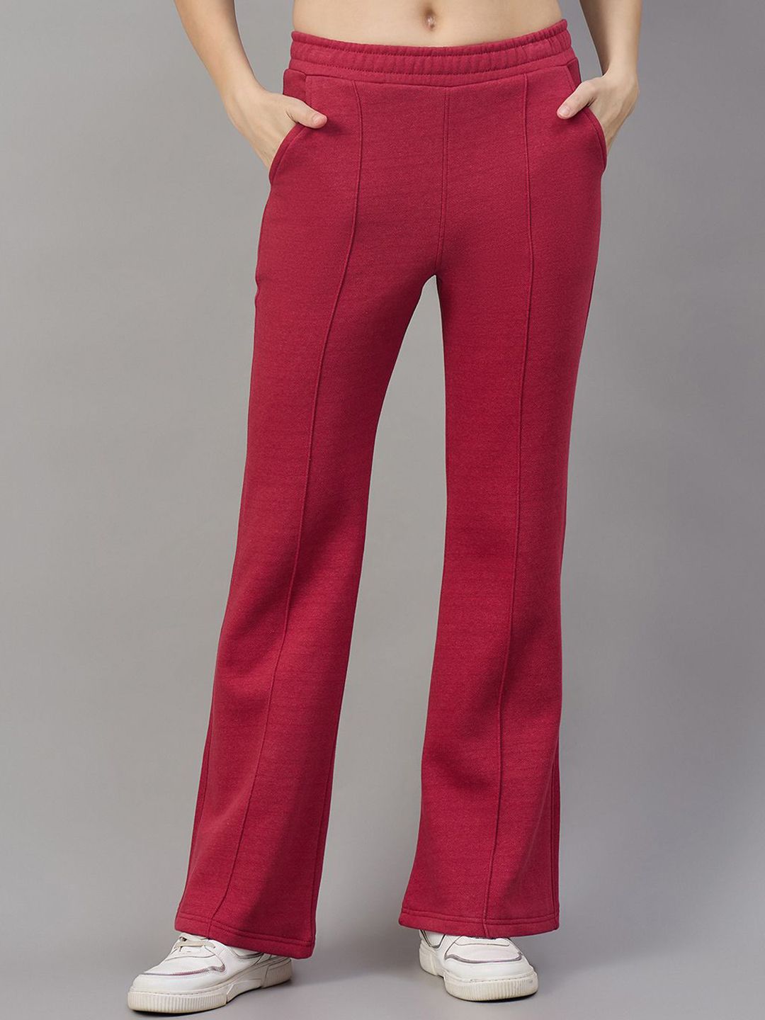98 Degree North Flared Mid Rise Slip-On Trousers-picture-37