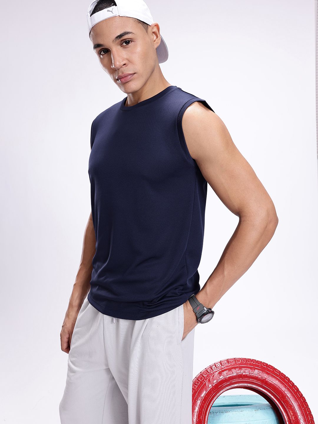 Kook N Keech Self-Design Sleeveless Dri-Fit Tshirt-picture-30