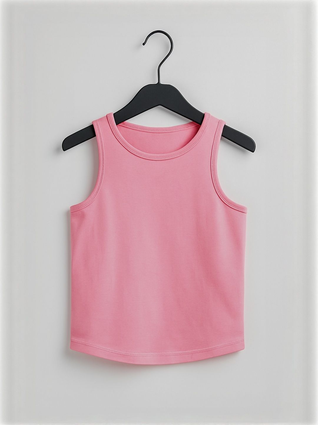 Kidaroo Girl Pink Solid Pure Cotton Innerwear Vest-picture-57