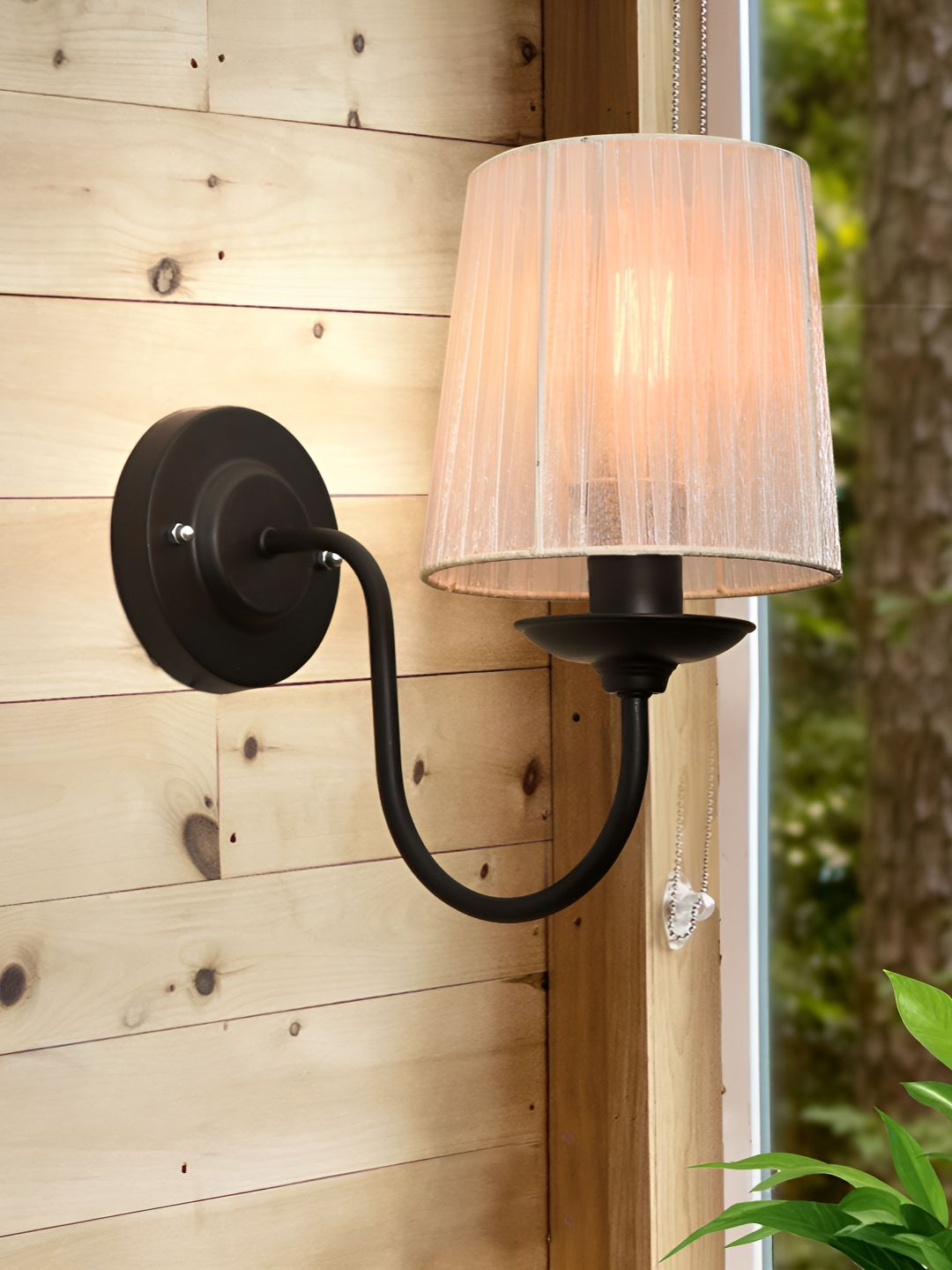 Homesake Black Metal Frustum Shaped Wall Lamp-picture-22