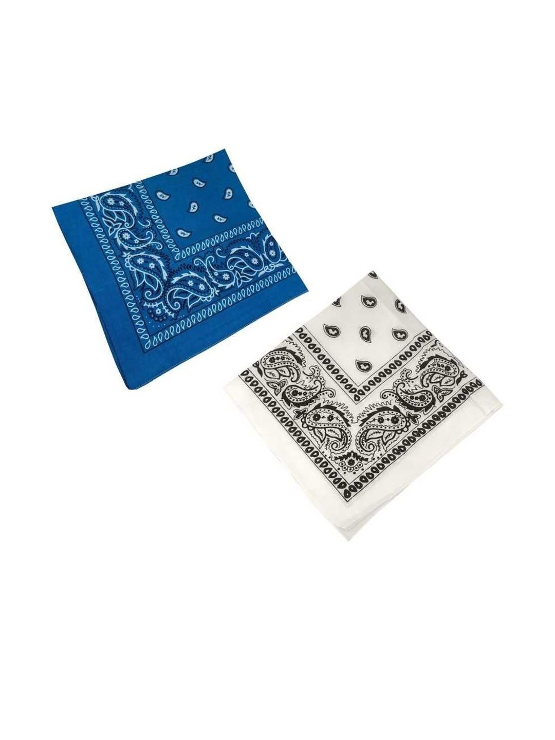 Navkar Crafts Unisex Pack of 2 Blue & White Bandana Headband-picture-37