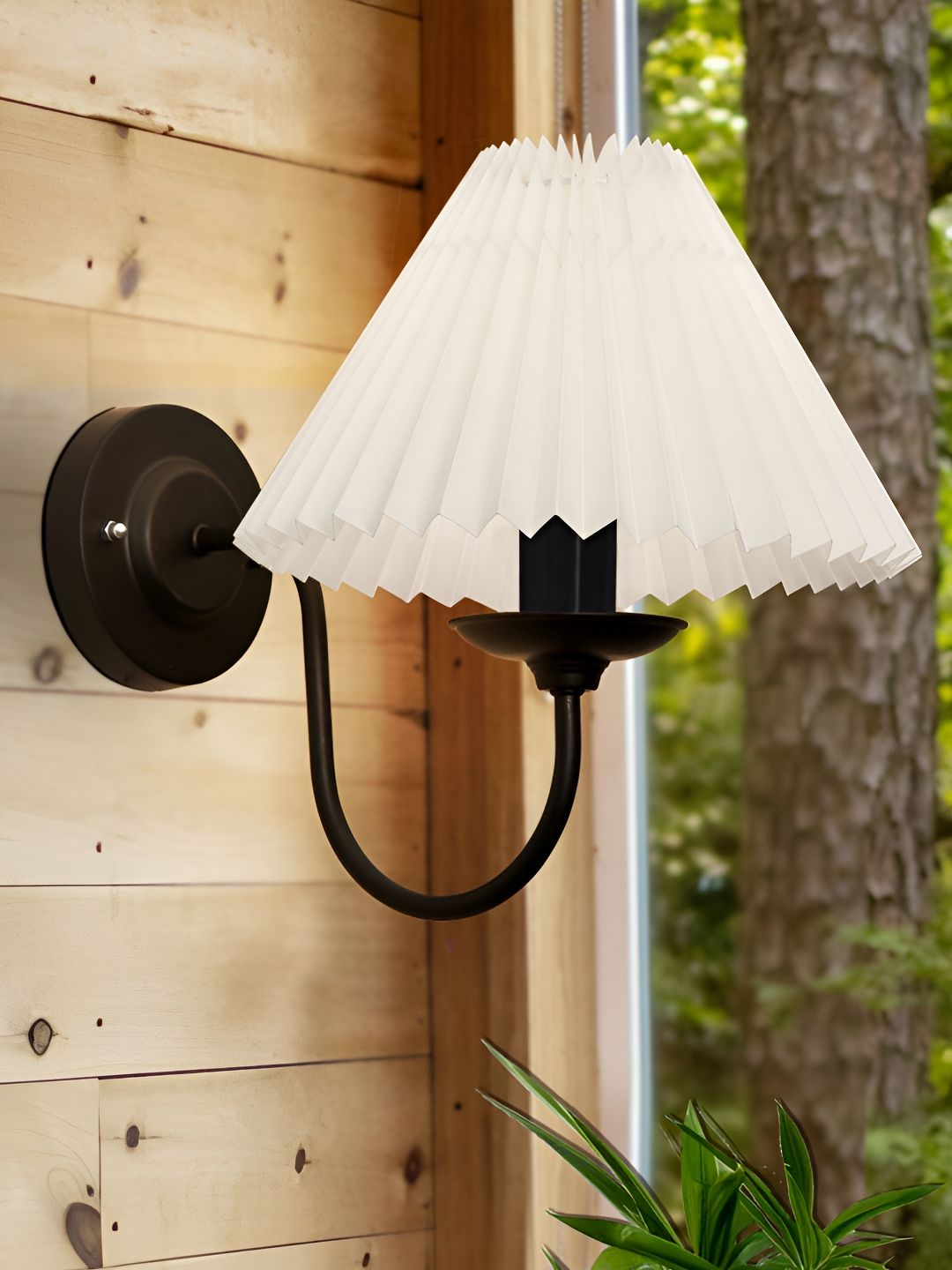 Homesake Black Metal Frustum Shaped Wall Lamp-picture-16