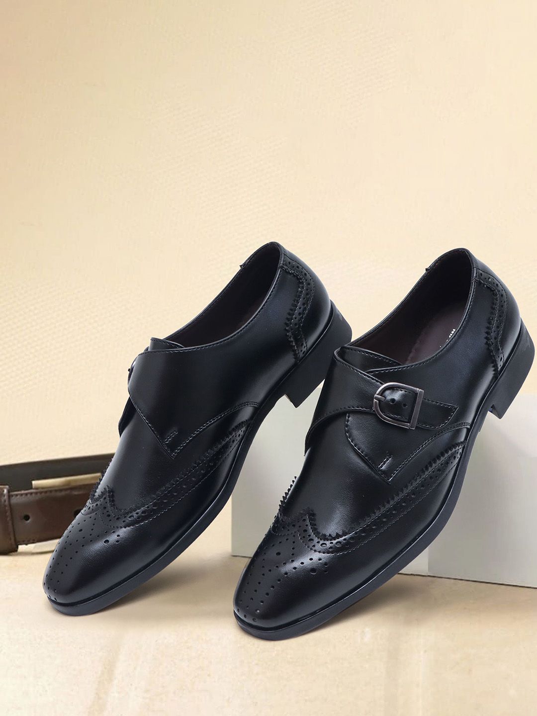 Alcazo men synthetic leather party formal shoes