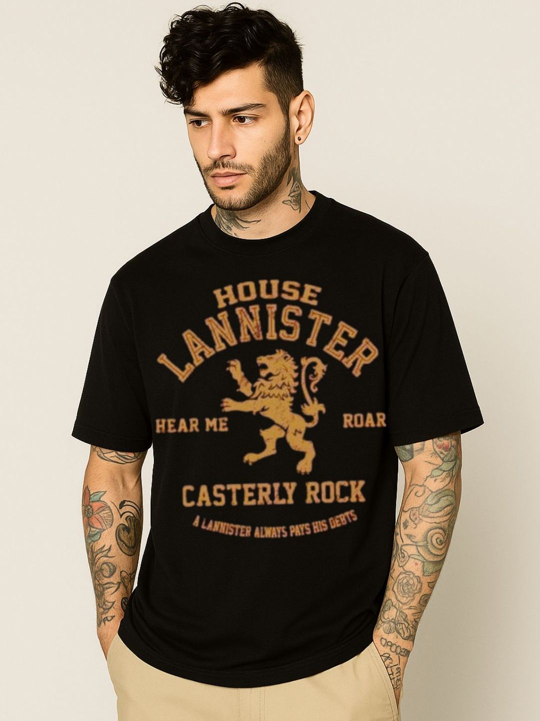 Be Crazy Men Typography Printed Round Neck Cotton T-shirt-picture-37