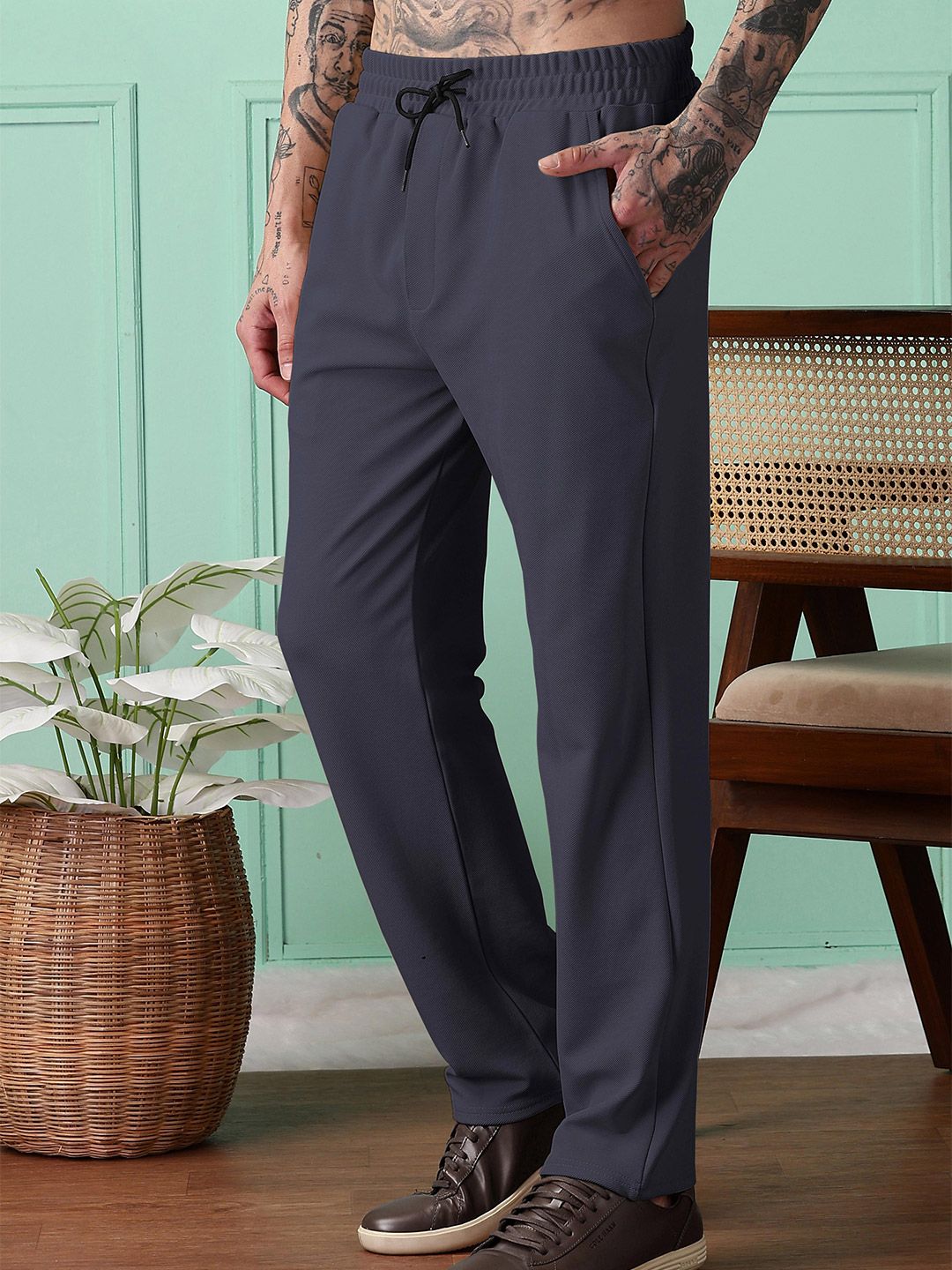 SWADESI STUFF Men Cotton Straight-Fit Track Pants-picture-49
