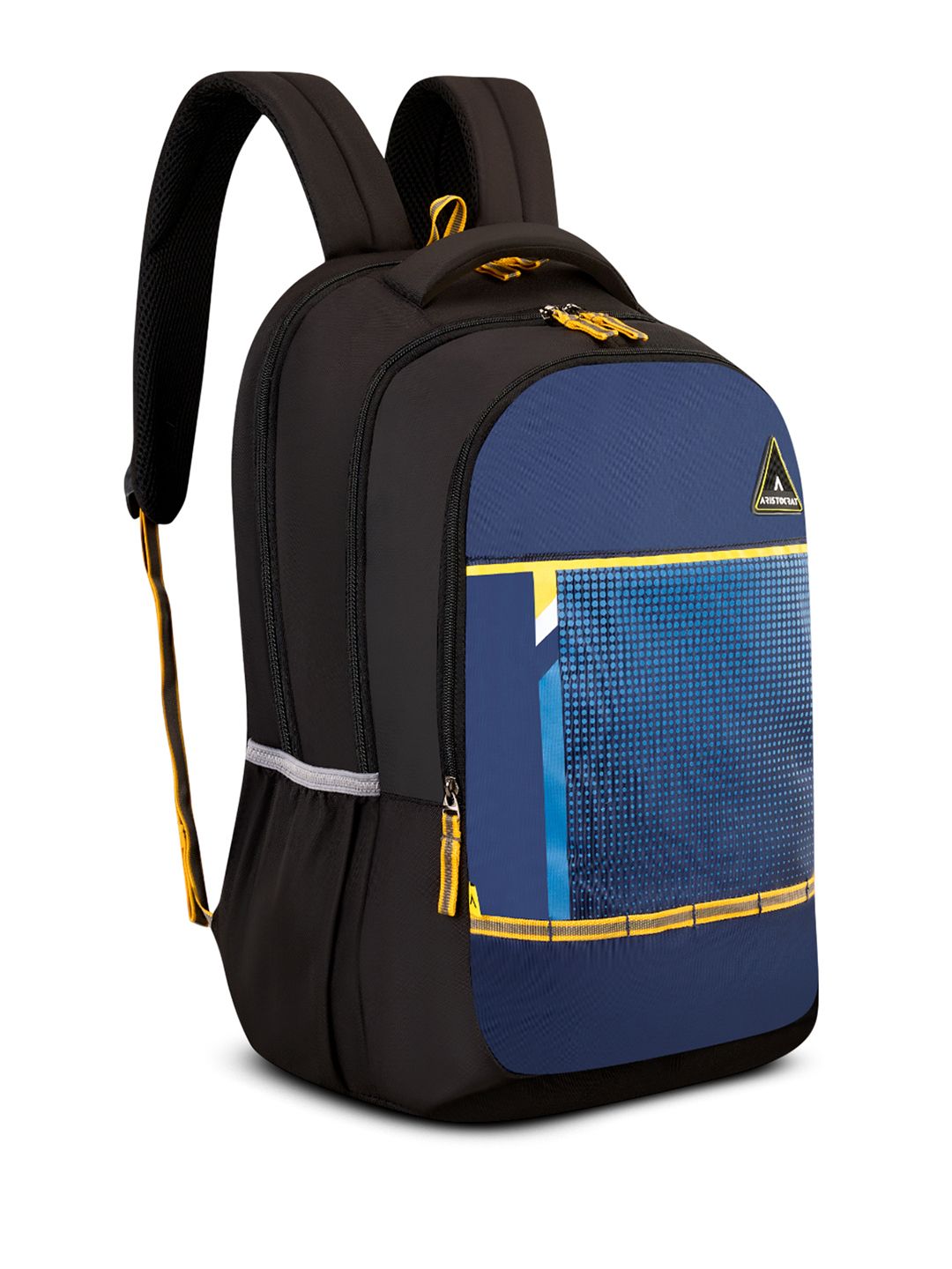 Aristocrat Kids Scholar Black & Navy Blue Casual Backpack 38L