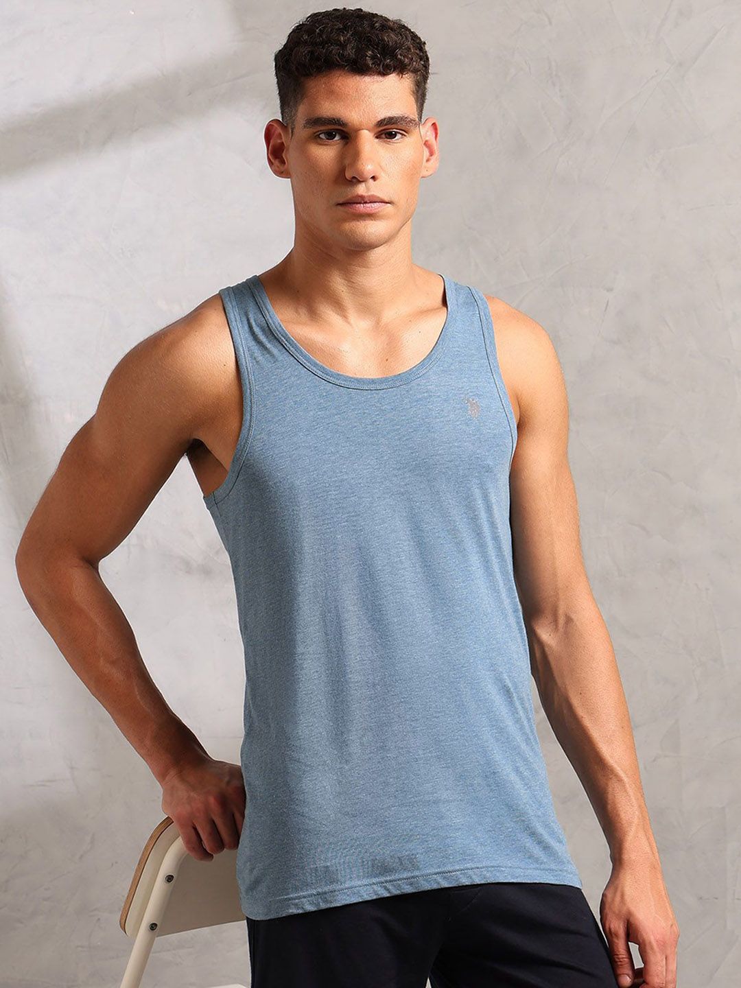 U.S. Polo Assn. Men Round Neck Sleeveless Undershirt Innerwear Vests-image-14